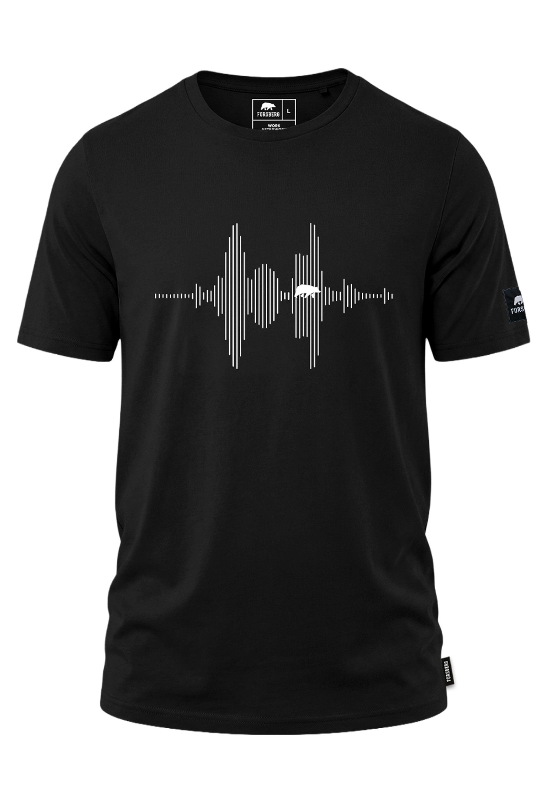 T-Shirt mit Audiowelle