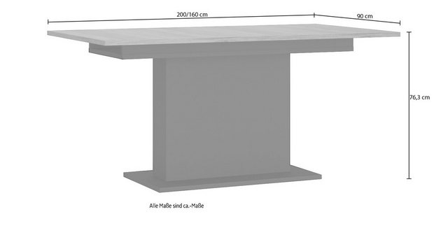 Esstisch »Brolo«, Breite 160, ausziehbar auf 200 cm Esstisch »Brolo«, Breite 160, ausziehbar auf 200 cm