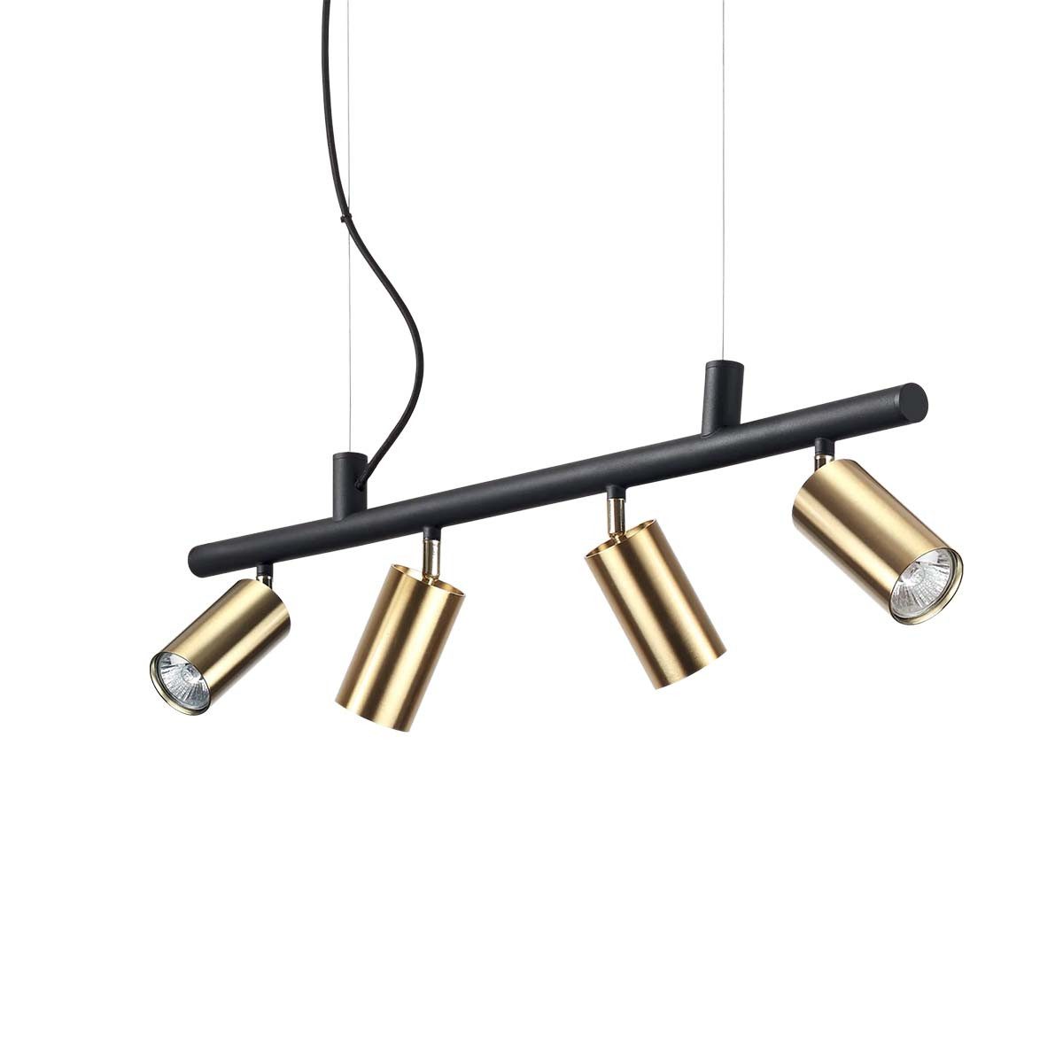 Ideal Lux Pendelleuchte Ideal Lux Dynamite SP4 Pendelleuchte, Messing, L: 76 cm, LED wechselbar, Hängeleuchte