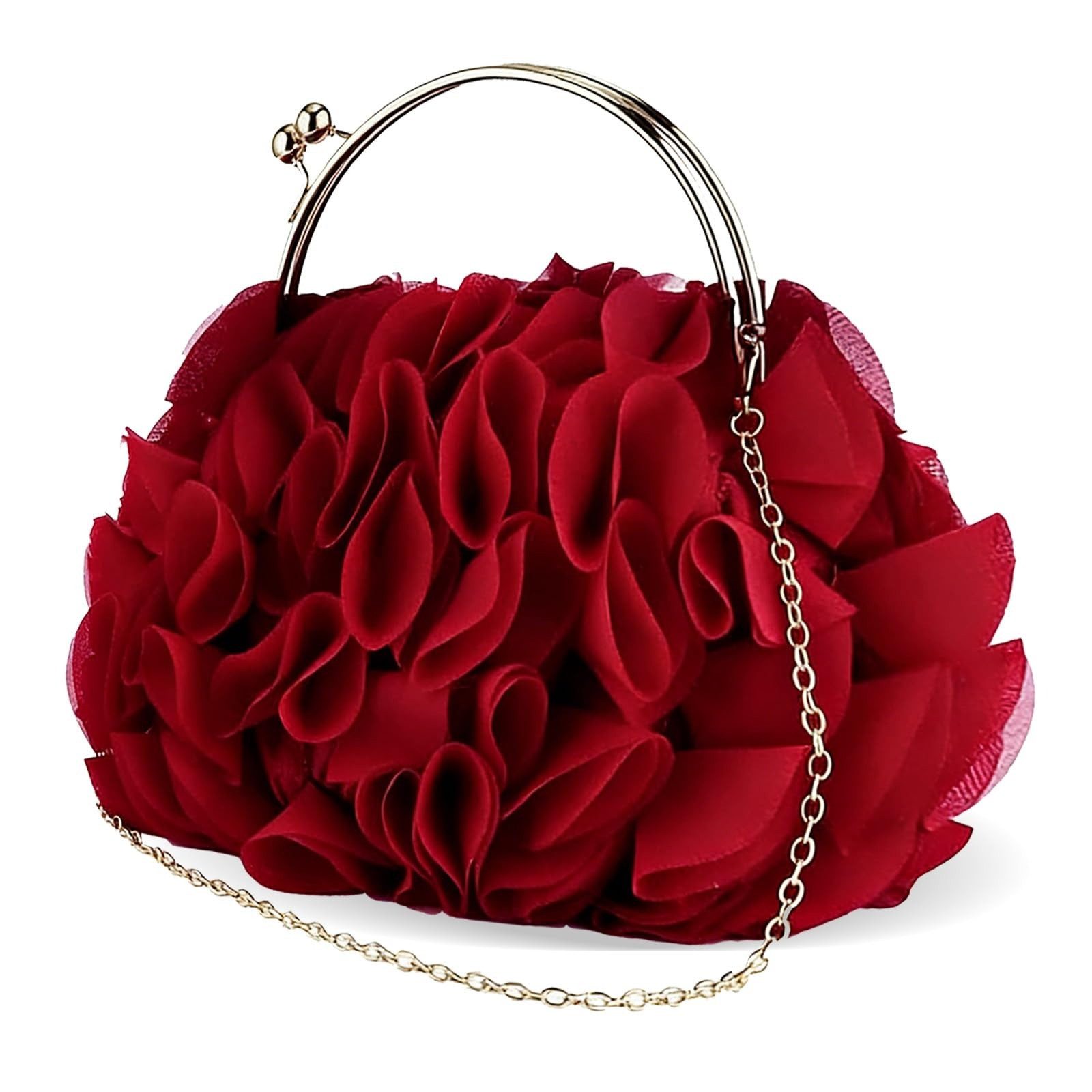 nsihing Abendtasche Damen-Abendtasche, florale Clutch, geeignet für Hochzeiten, Partys und Bälle