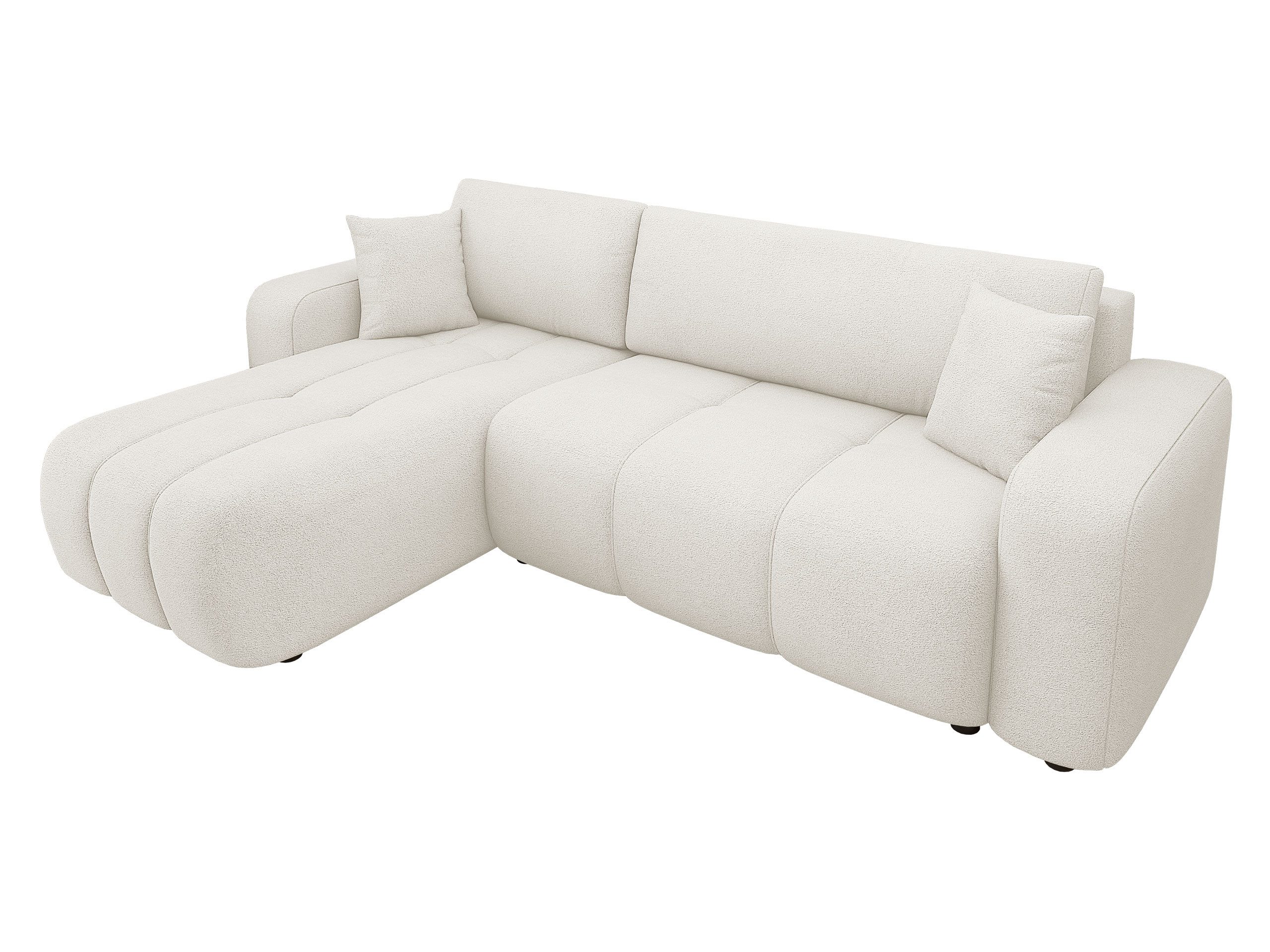 MIRJAN24 Ecksofa Fetrinu, mit Bettkasten und Schlaffunktion, L-Form, Seite Universal