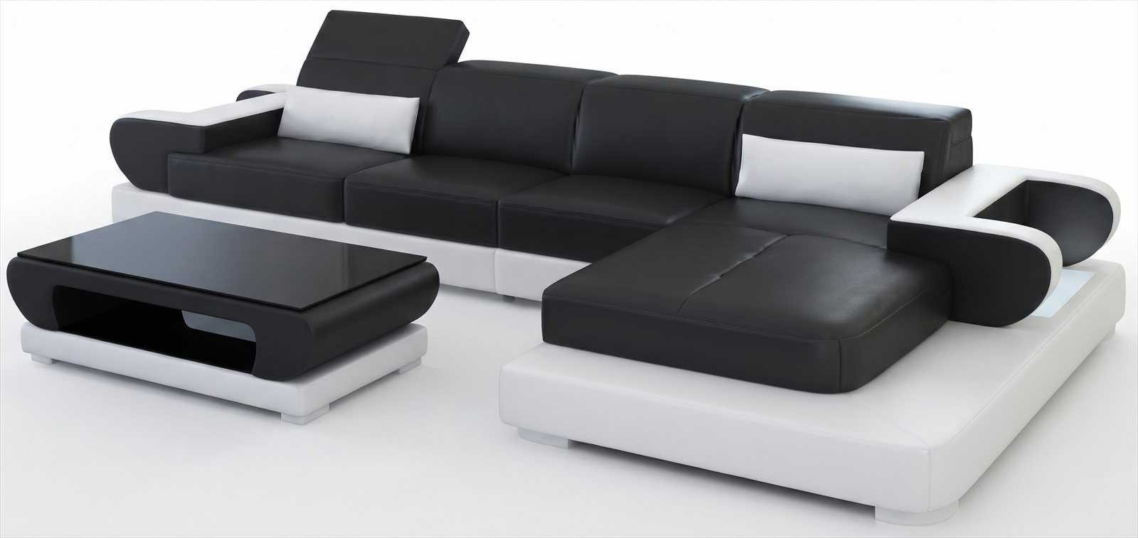 JVmoebel Ecksofa Modernes schwarzes Ecksofa mit Couchtisch in Lounge-Optik, 2 Teile, Special features