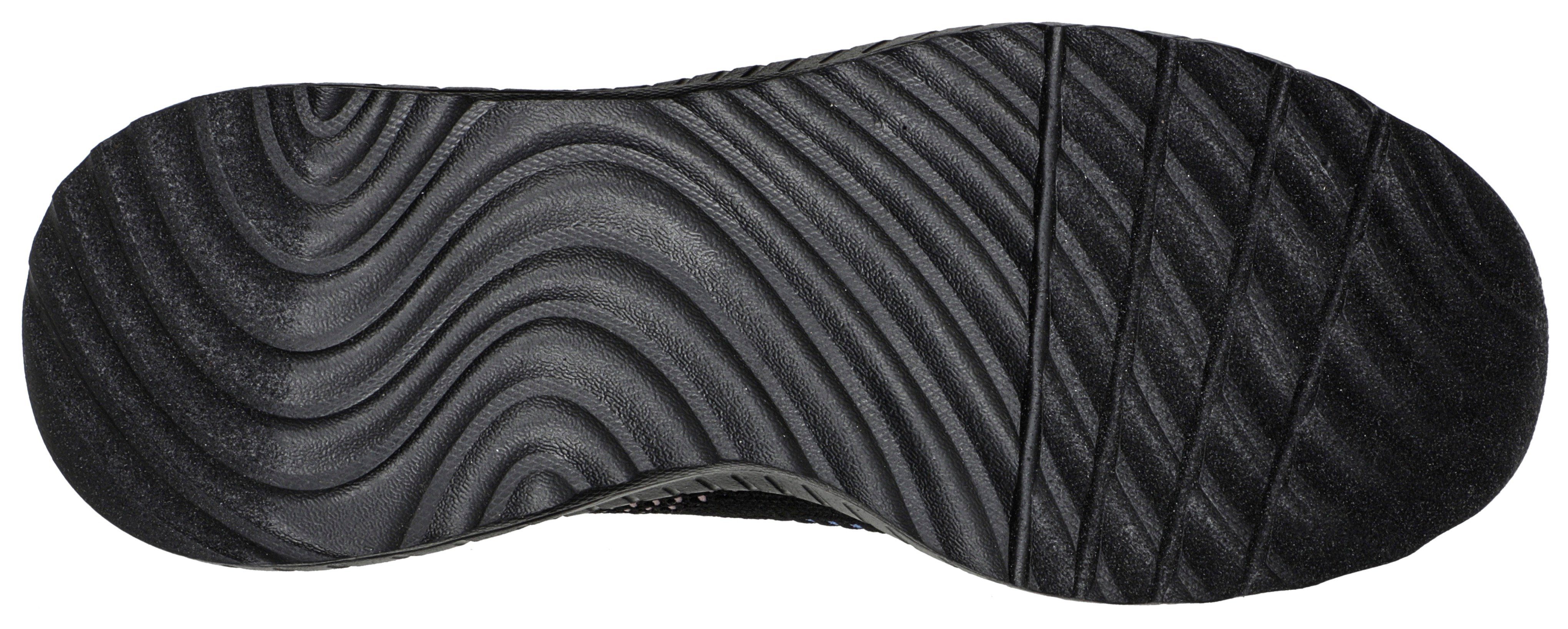BOBS in COLOR Farbkombi Sneaker toller SQUAD schwarz-kombiniert CHAOS Skechers CRUSH