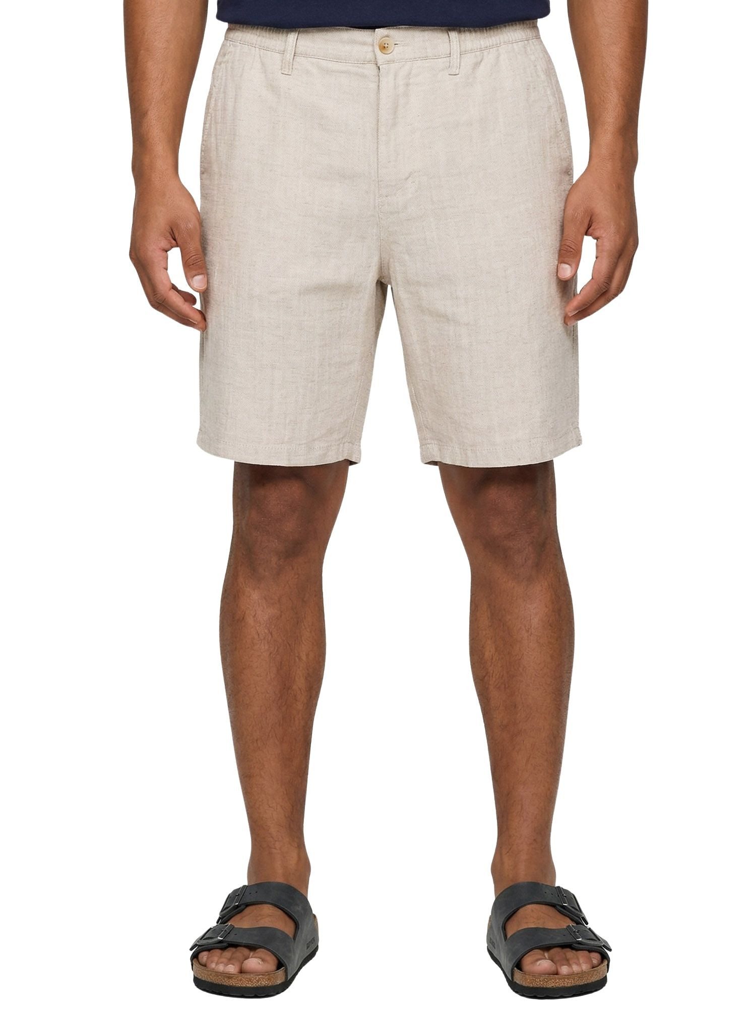 Tazzio Leinenhose A212 kurze Leinen Hose im Clean-Look