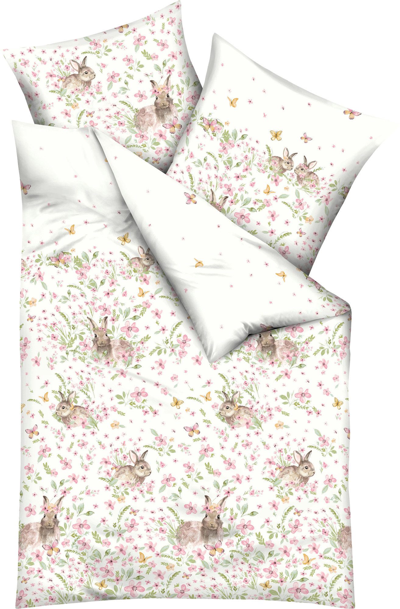 Kaeppel Bettwäsche Bettwäsche "Häschen", Mako-Satin, 2 günstig online kaufen