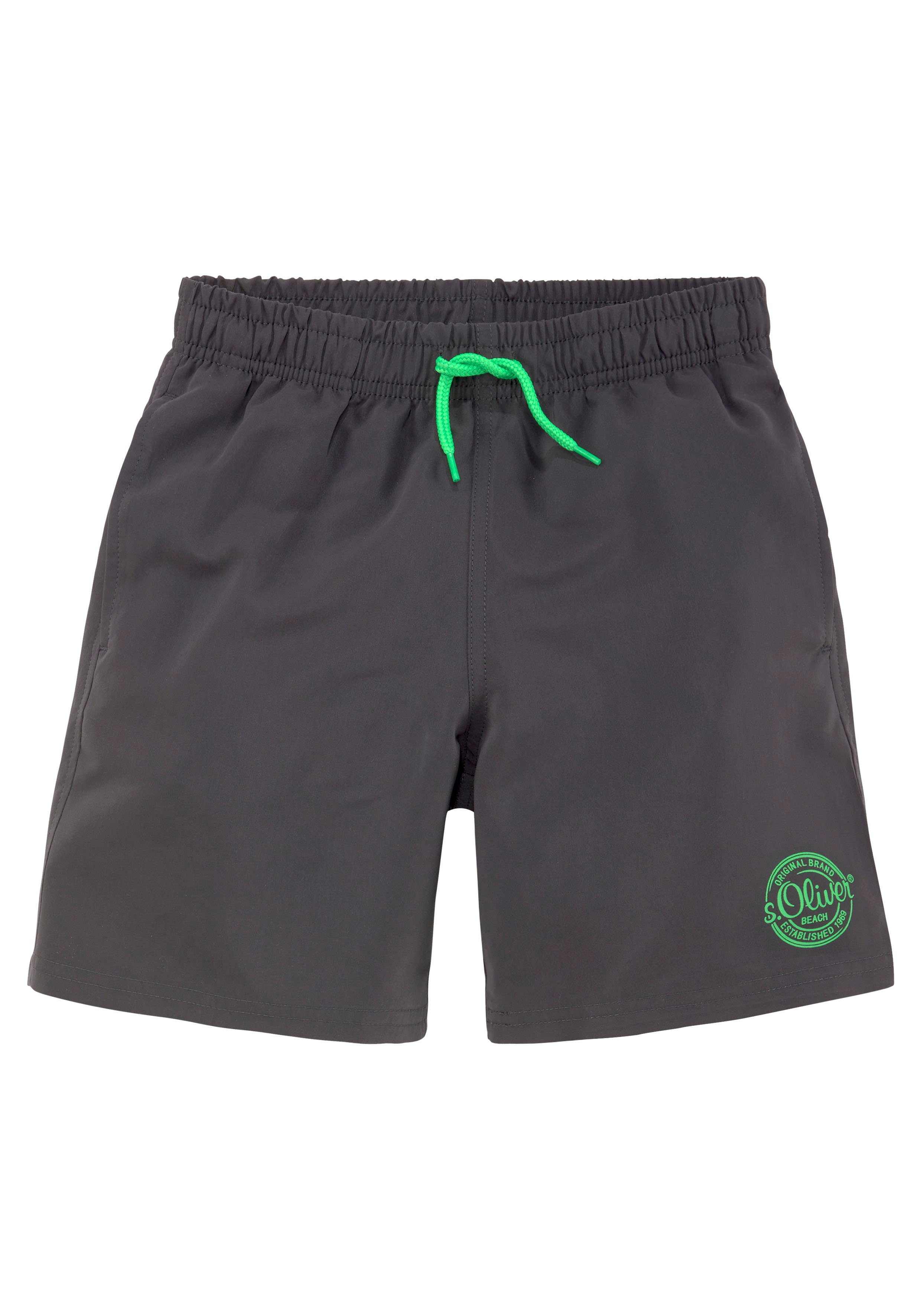 s.Oliver Badeshorts mit seitlichem Logodruck