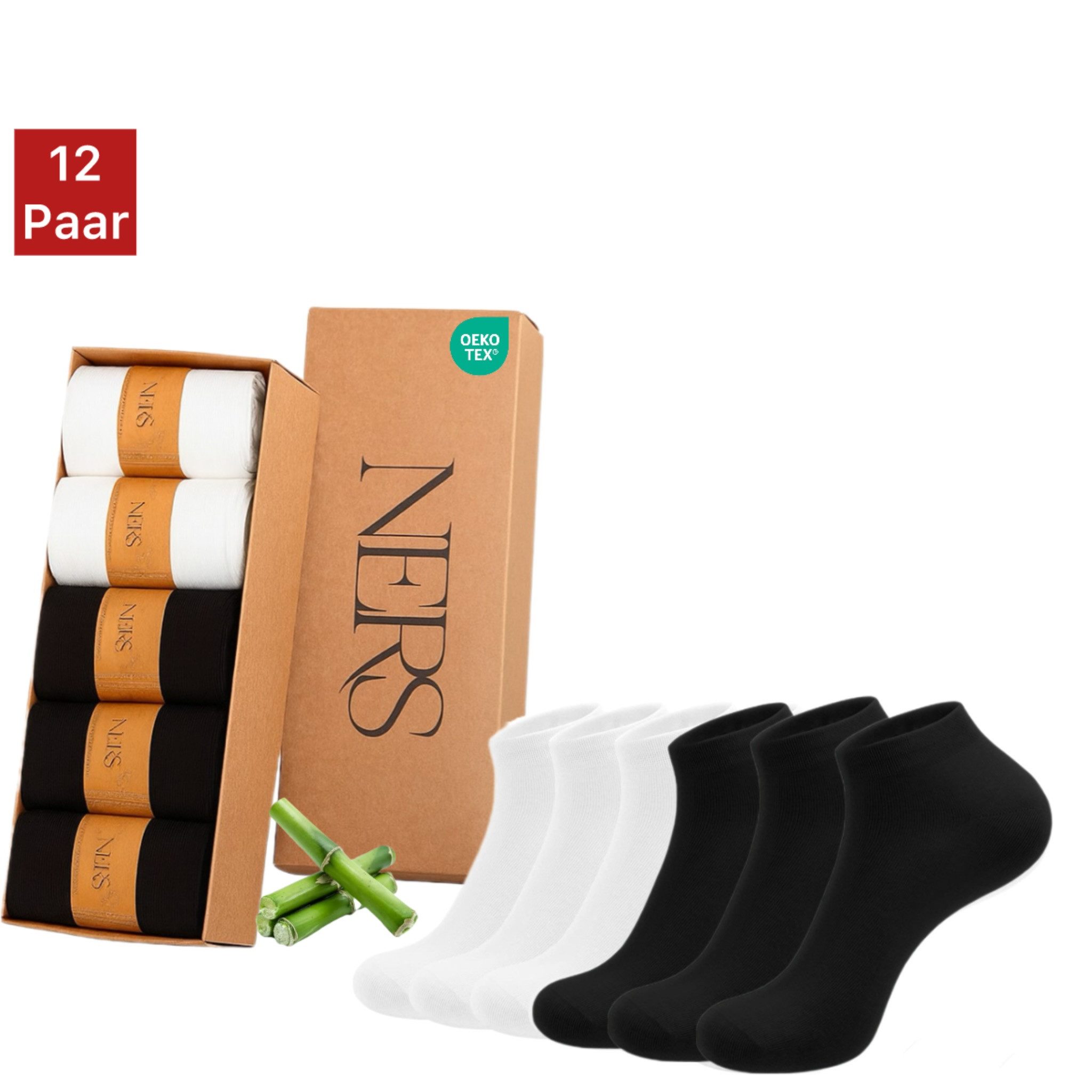 NERS Sneakersocken 6 Paar aus Bambus günstig online kaufen