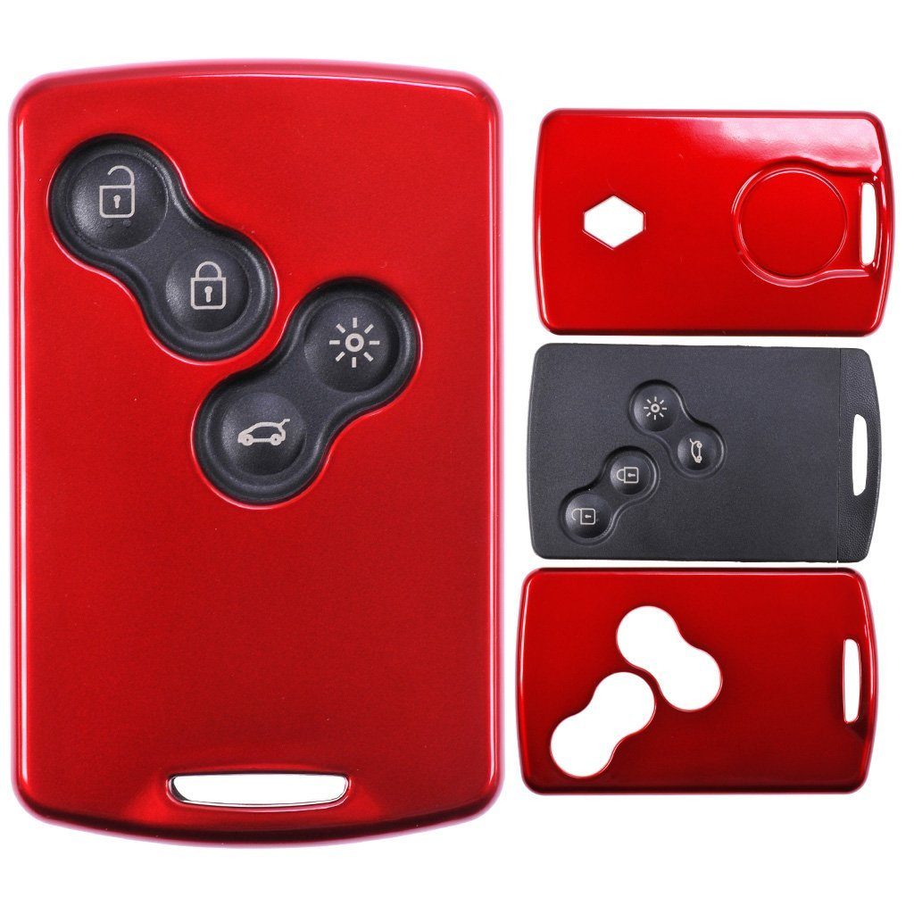 mt-key Schlüsseltasche Autoschlüssel Hardcover Schutzhülle Metallic Rot, Re günstig online kaufen