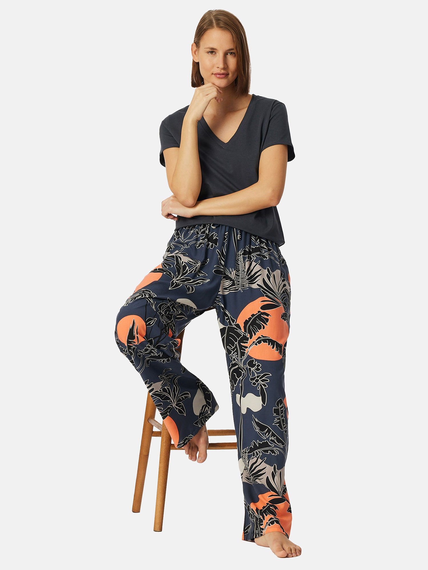 Schiesser Pyjamahose Web lang - Mix Relax schlaf-hose pyjama schlafmode