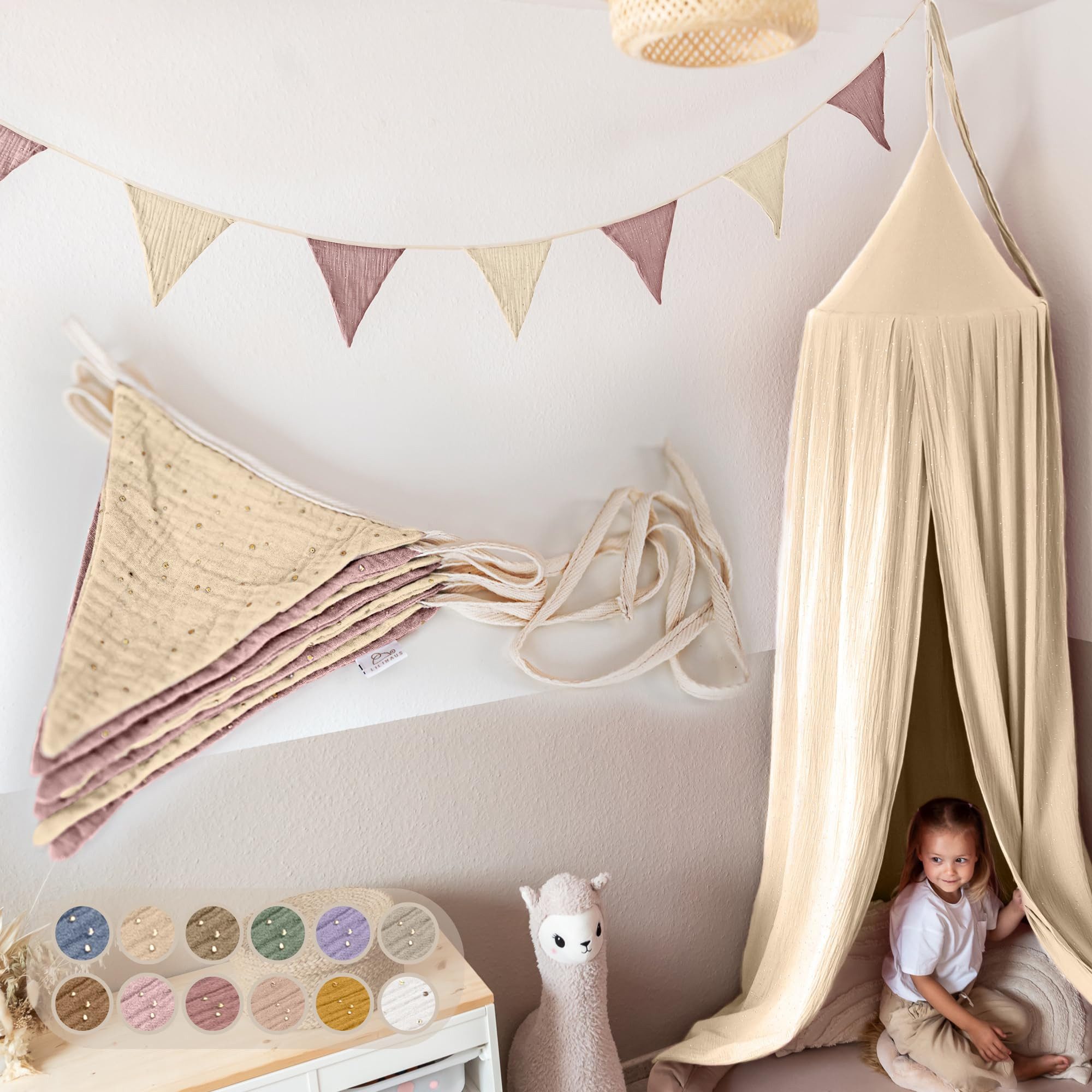 Puderrosa & Creme mit Gold