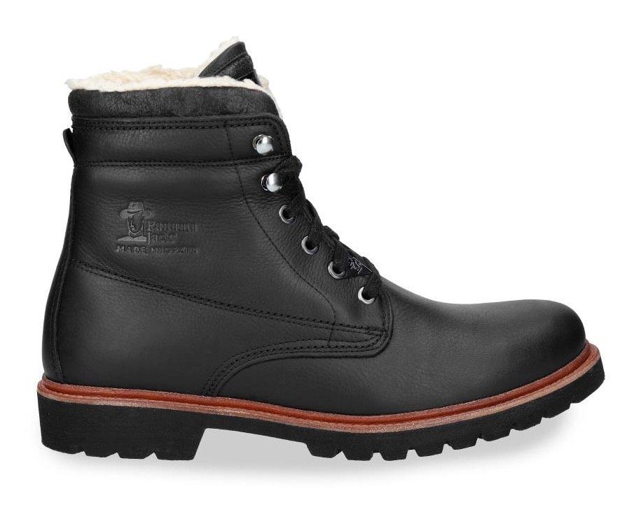 Jack zum Schnüren schwarz Aviator Panama Winterboots