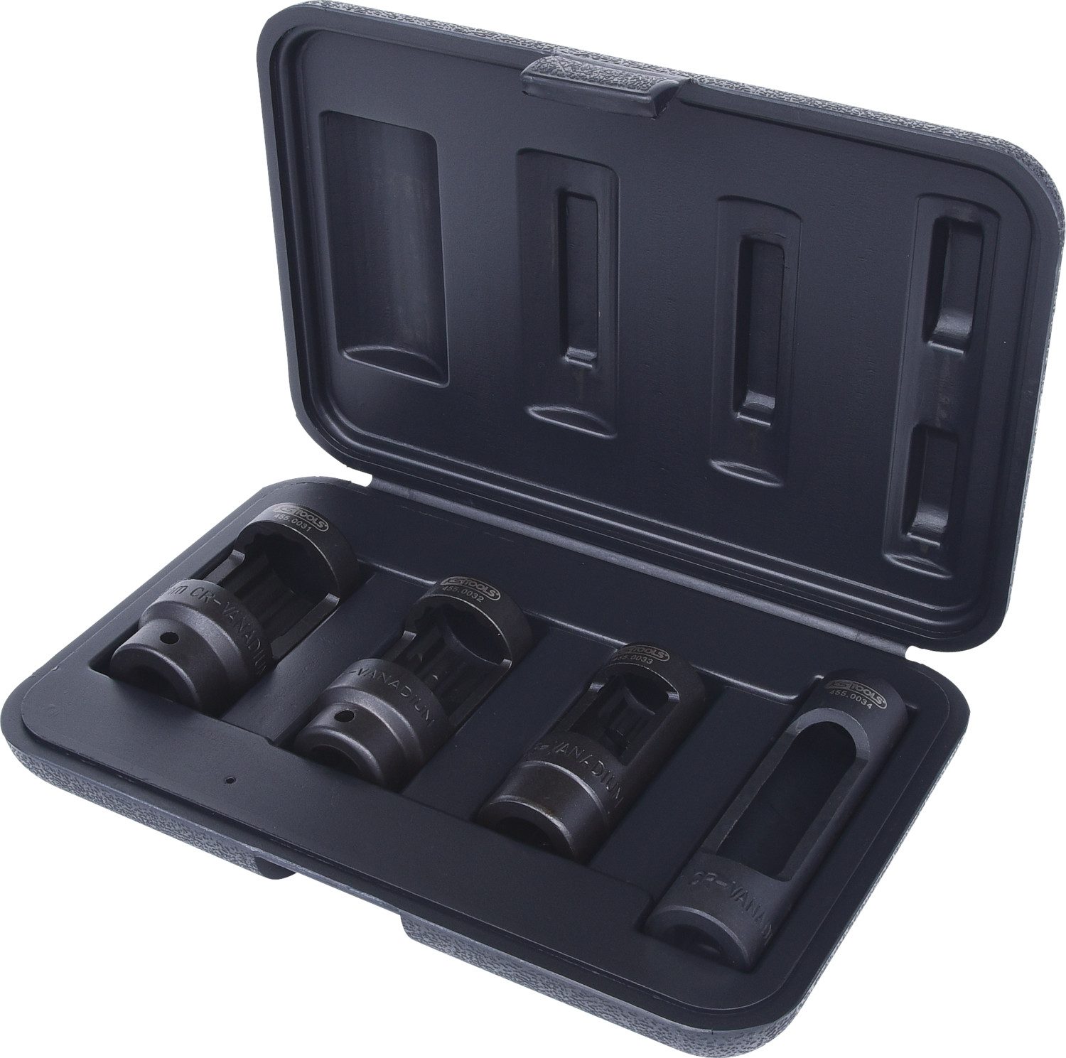 KS Tools Radmutternschlüssel 1/2" Diesel-Injektoren-Stecknuss-Satz, 4-tlg (455.0030)