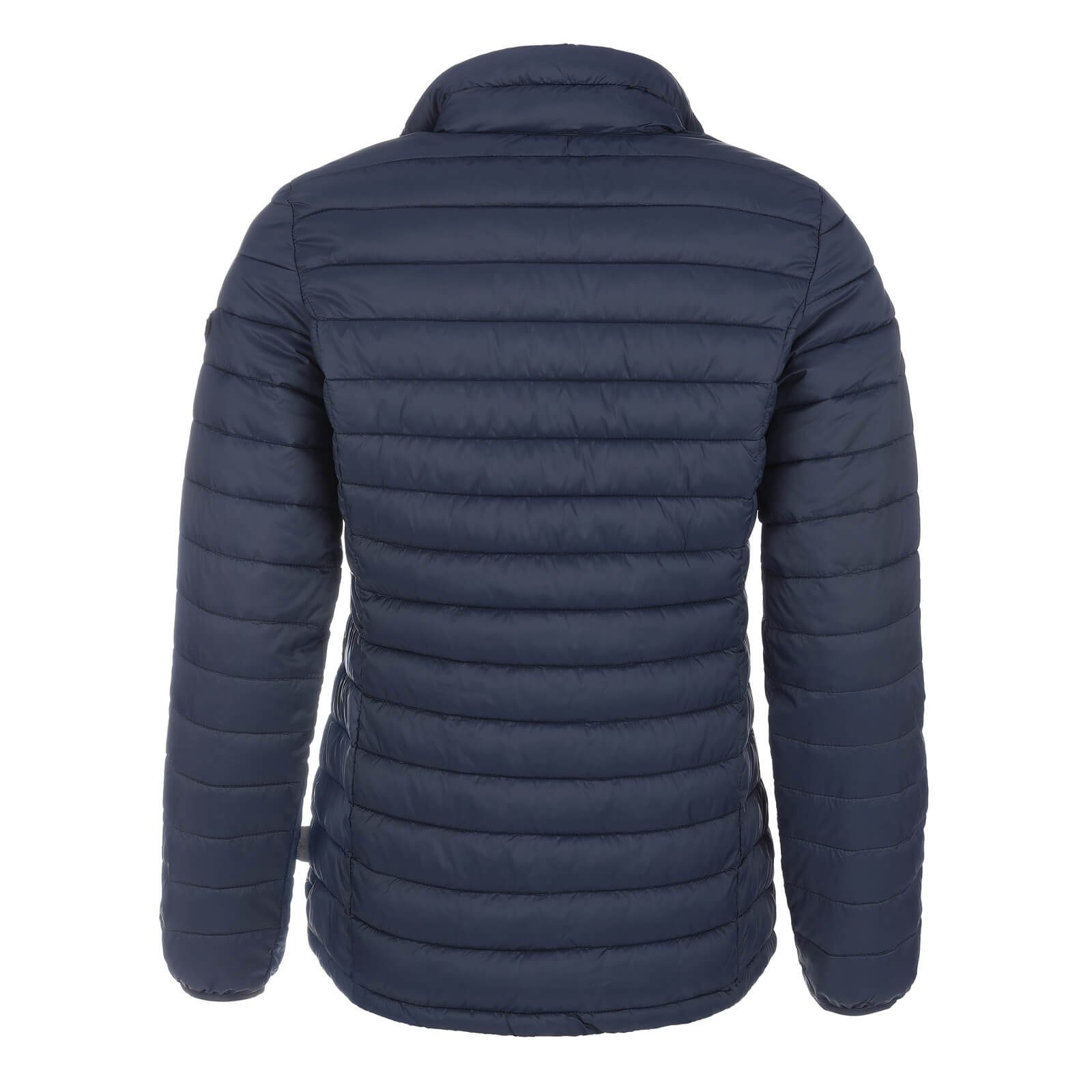 Rivercreek Steppjacke Damen Stehkragen - Mit gesteppt ohne dunkelblau Kapuze Jacke unifarben