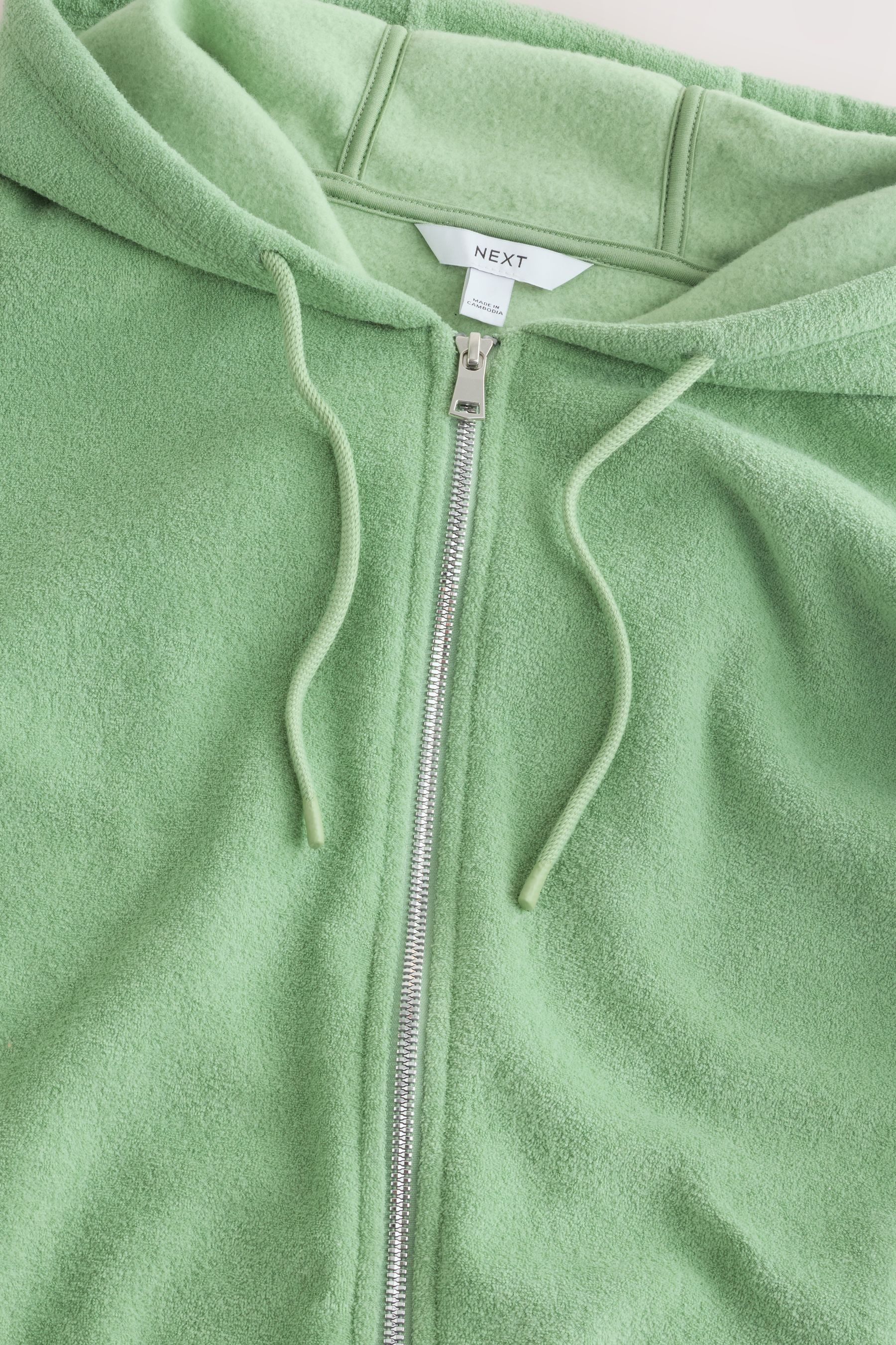 Next Kapuzenpullover Frottee-Hoodie mit durchgehendem Reißverschluss (1-tlg)