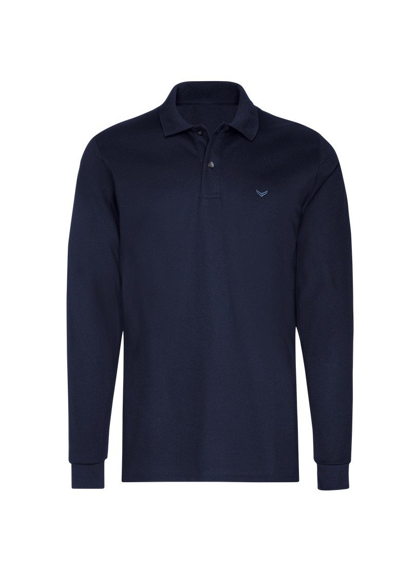 Poloshirt TRIGEMA Langarm Poloshirt mit Armbündchen