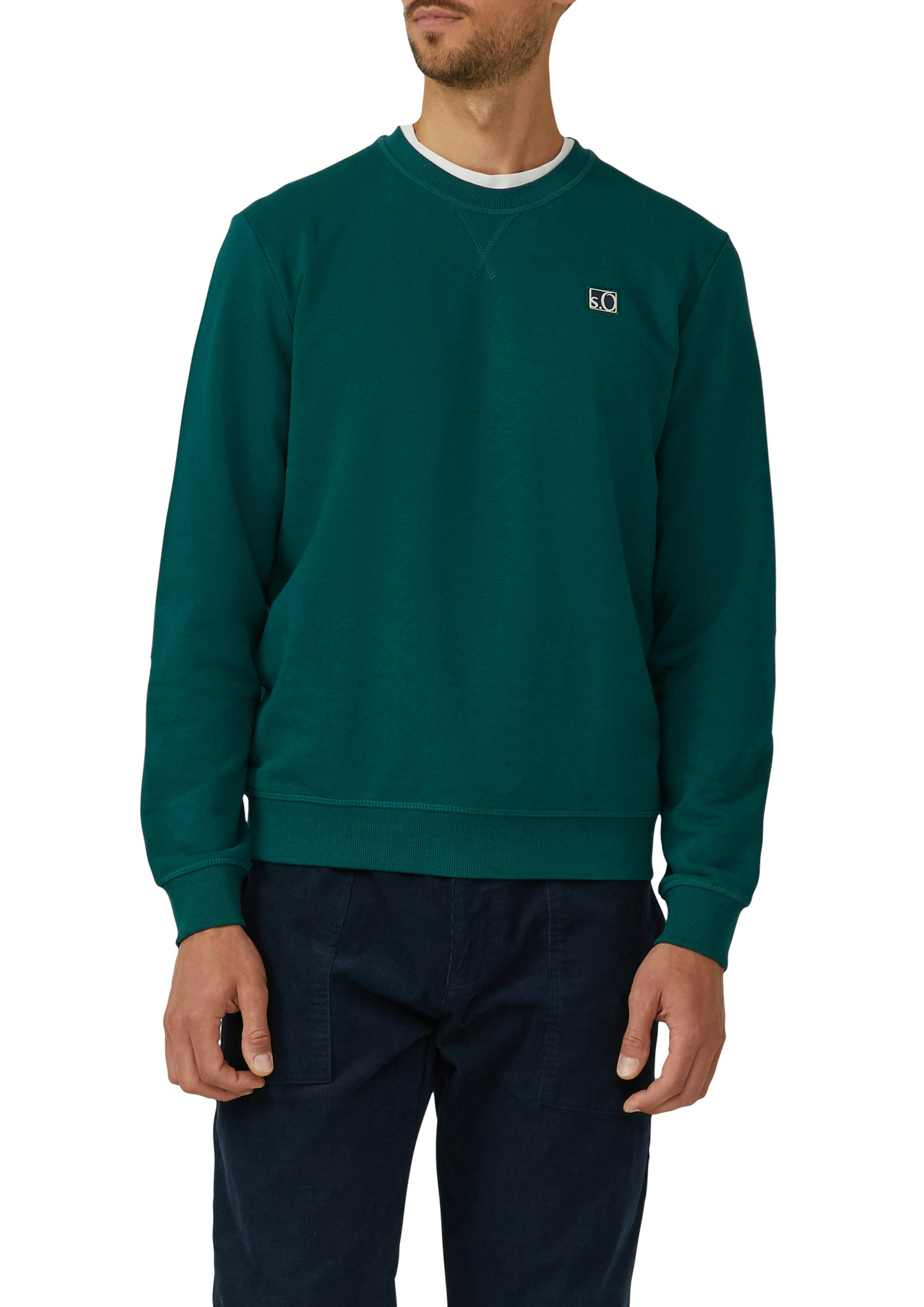 s.Oliver Sweatshirt mit Logo Stickerei