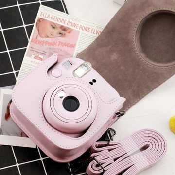 Fivejoy PU-Kameratasche Kamera-Zubehörset kompatibel mit Instax Mini 12/11/9 Sofortbildkamera