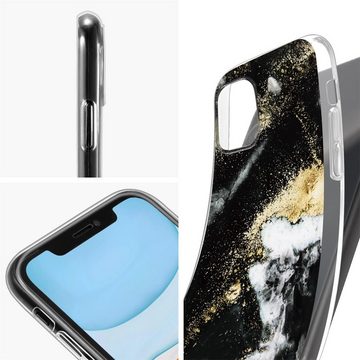 CoolGadget Handyhülle Marmor Slim Case für iPhone 13 Mini 5,4 Zoll, Hülle Dünne Silikon Schutzhülle für Apple iPhone 13 Mini Hülle