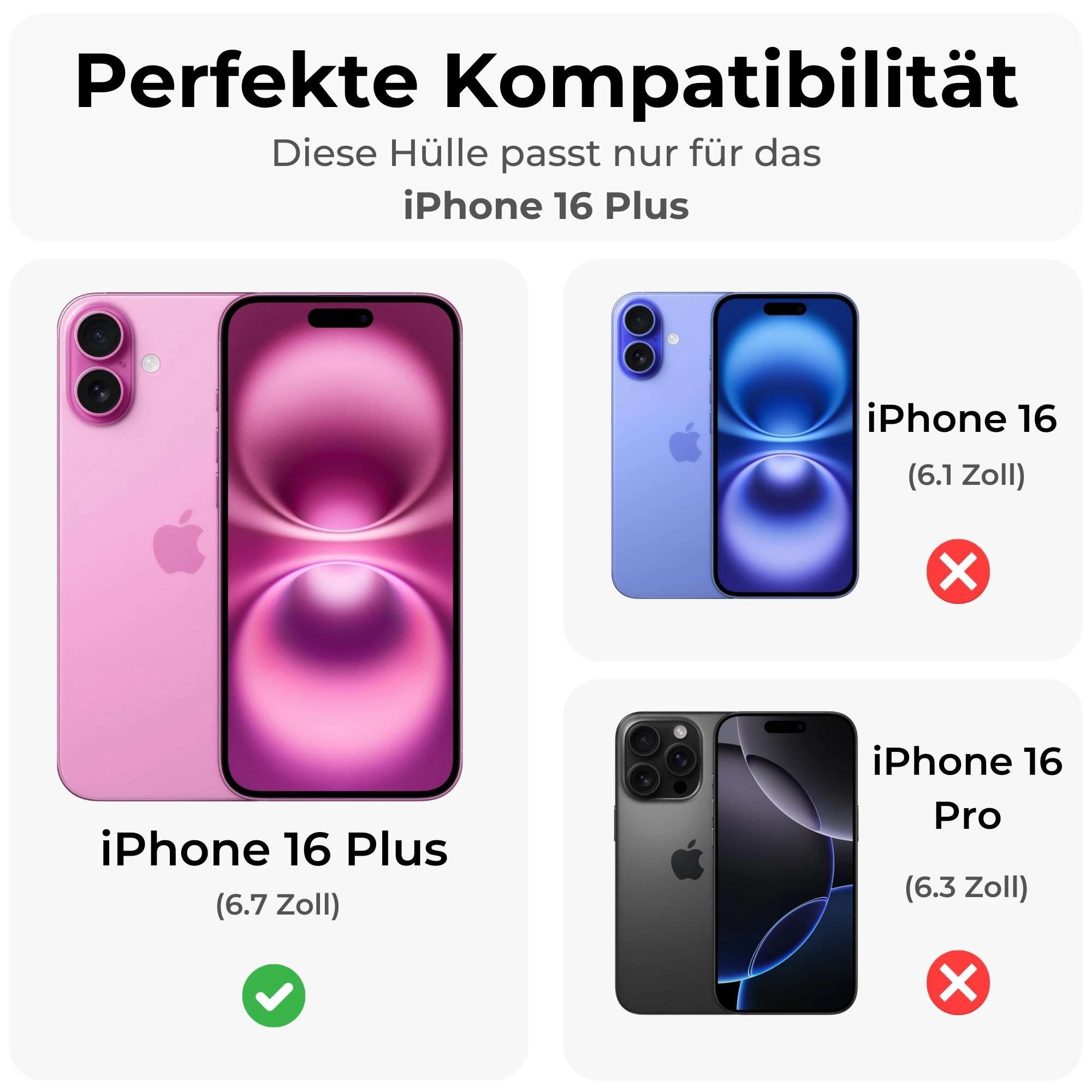 betterfon Handykette mit Portemonnaie für iPhone -Handyhülle Kartenfächern, Hände frei – mit Silikonhülle & Schnur für flexiblen Alltag