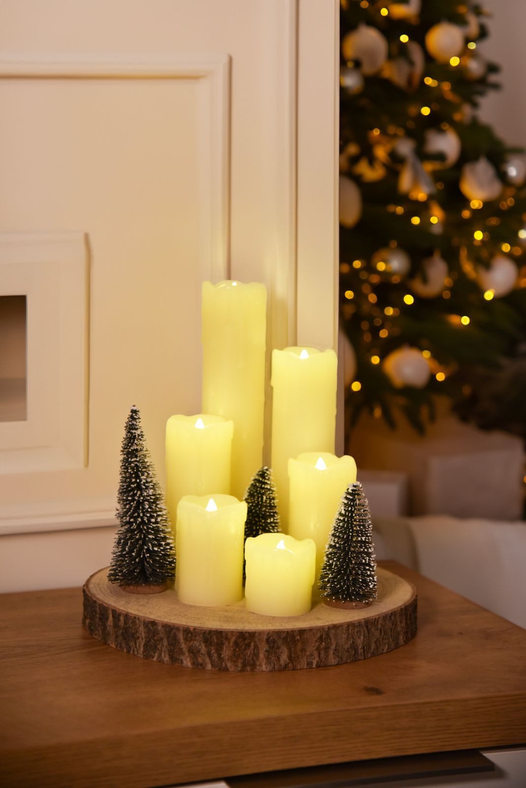 Gravidus LED-Kerze 6 LED Echtwachskerzen flackernd günstig online kaufen