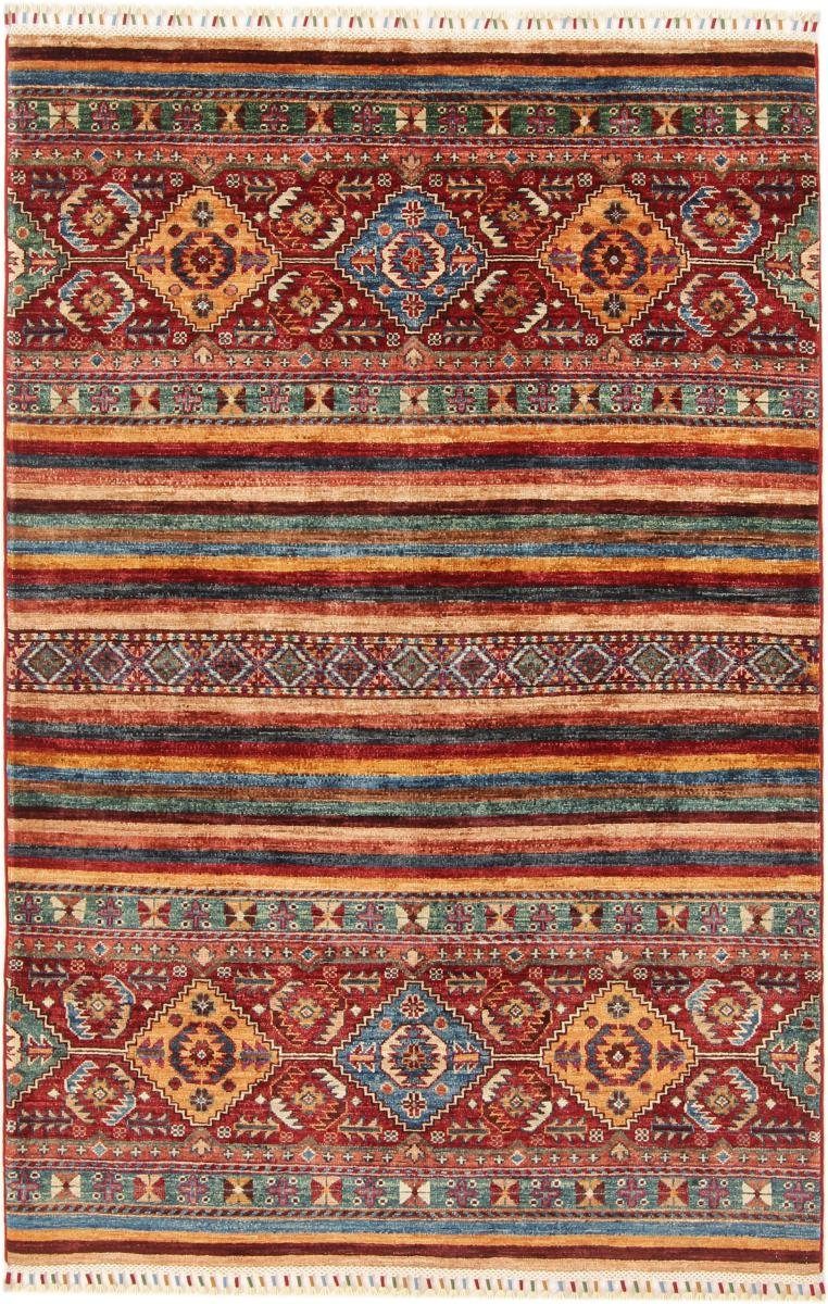 Orientteppich Arijana Shaal 122x186 Handgeknüpfter Orientteppich, Nain Trading, rechteckig, Höhe: 5 mm