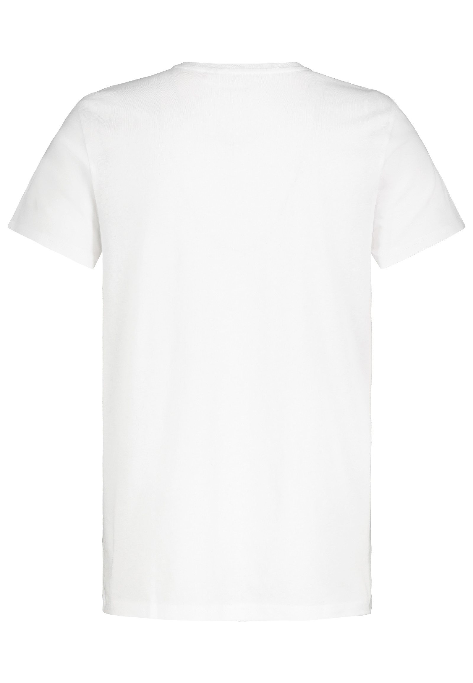 Eight2Nine T-Shirt Patch Jersey Regular Fit Rundhalsausschnitt Basic für Herren (1-tlg) Baumwolle Normal Fit Rundhals Kurzarm Einfarbig atmungsaktiv