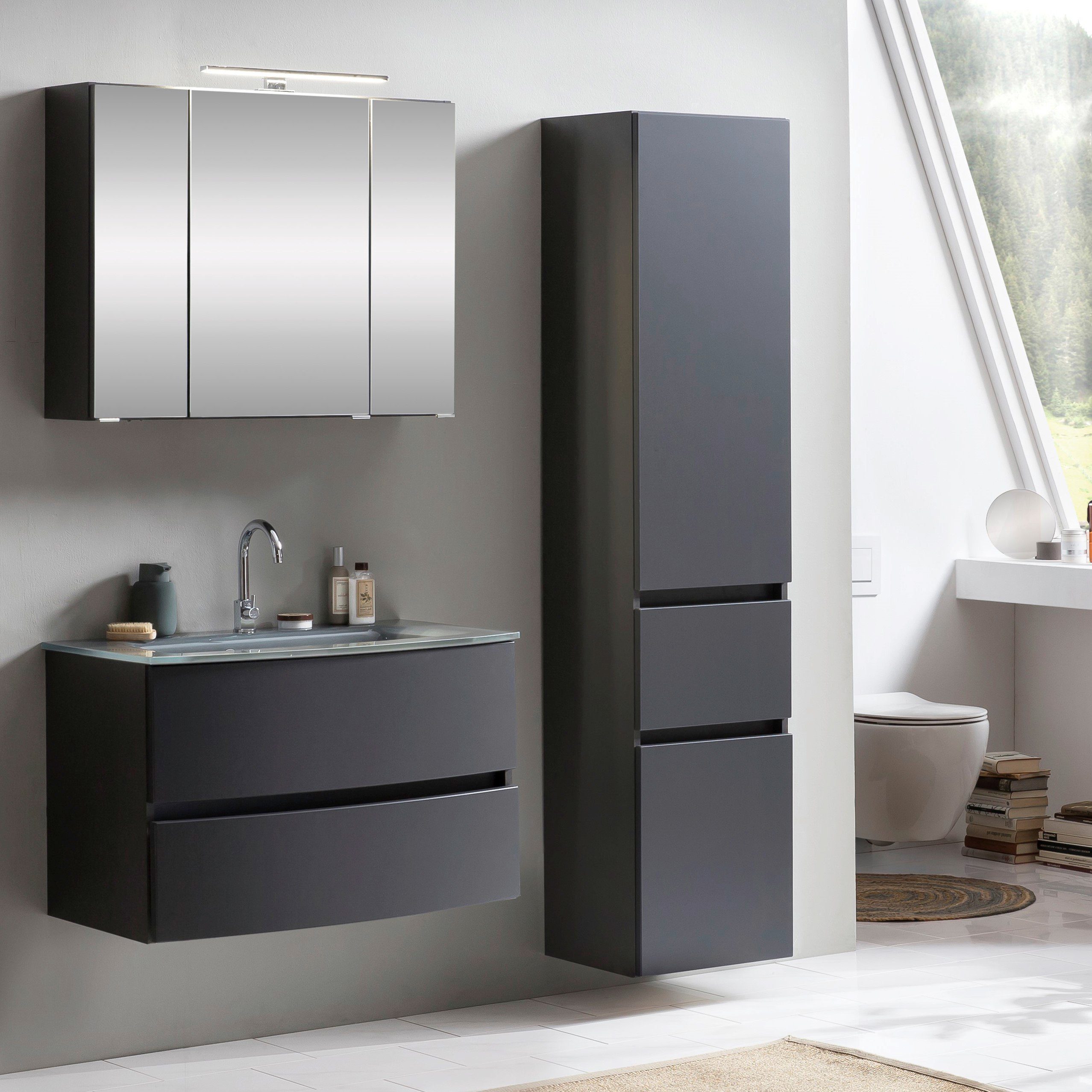 welltime Badezimmer-Set Kaunas, (Set, 3-St), bestehend günstig online kaufen