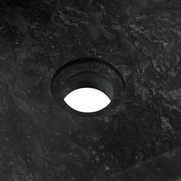 vidaXL Waschtisch Waschbecken 45x30x12 cm Marmor Schwarz
