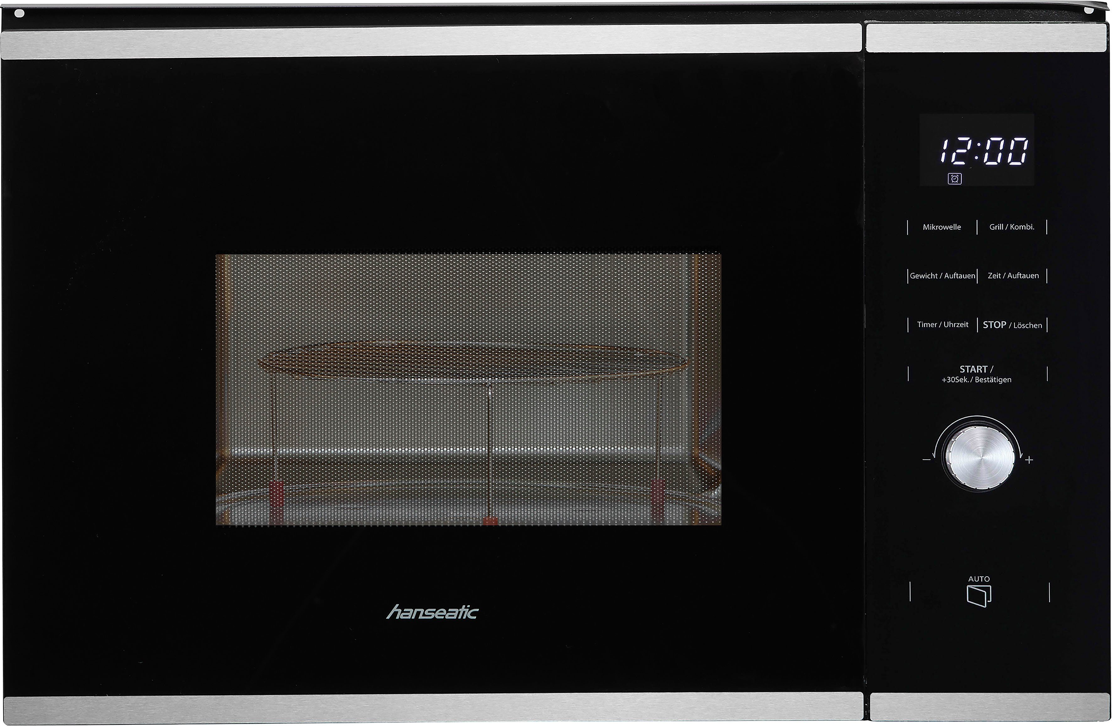 Hanseatic Einbau-Mikrowelle TG925HS6, Grill, Mikrowelle, 25 l