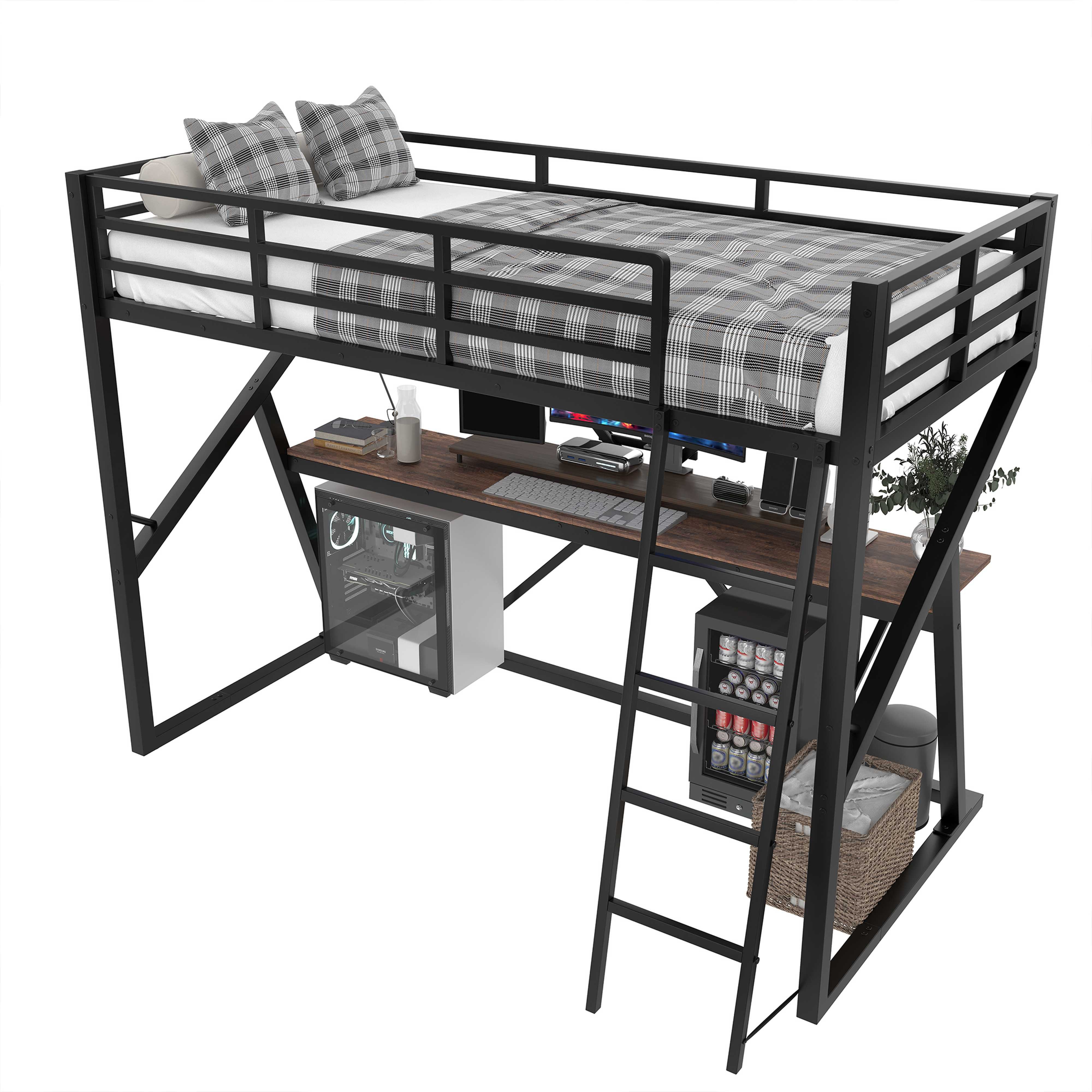 BlingBin Hochbett (Packung, 1-St., mit Schreibtisch, günstig online kaufen