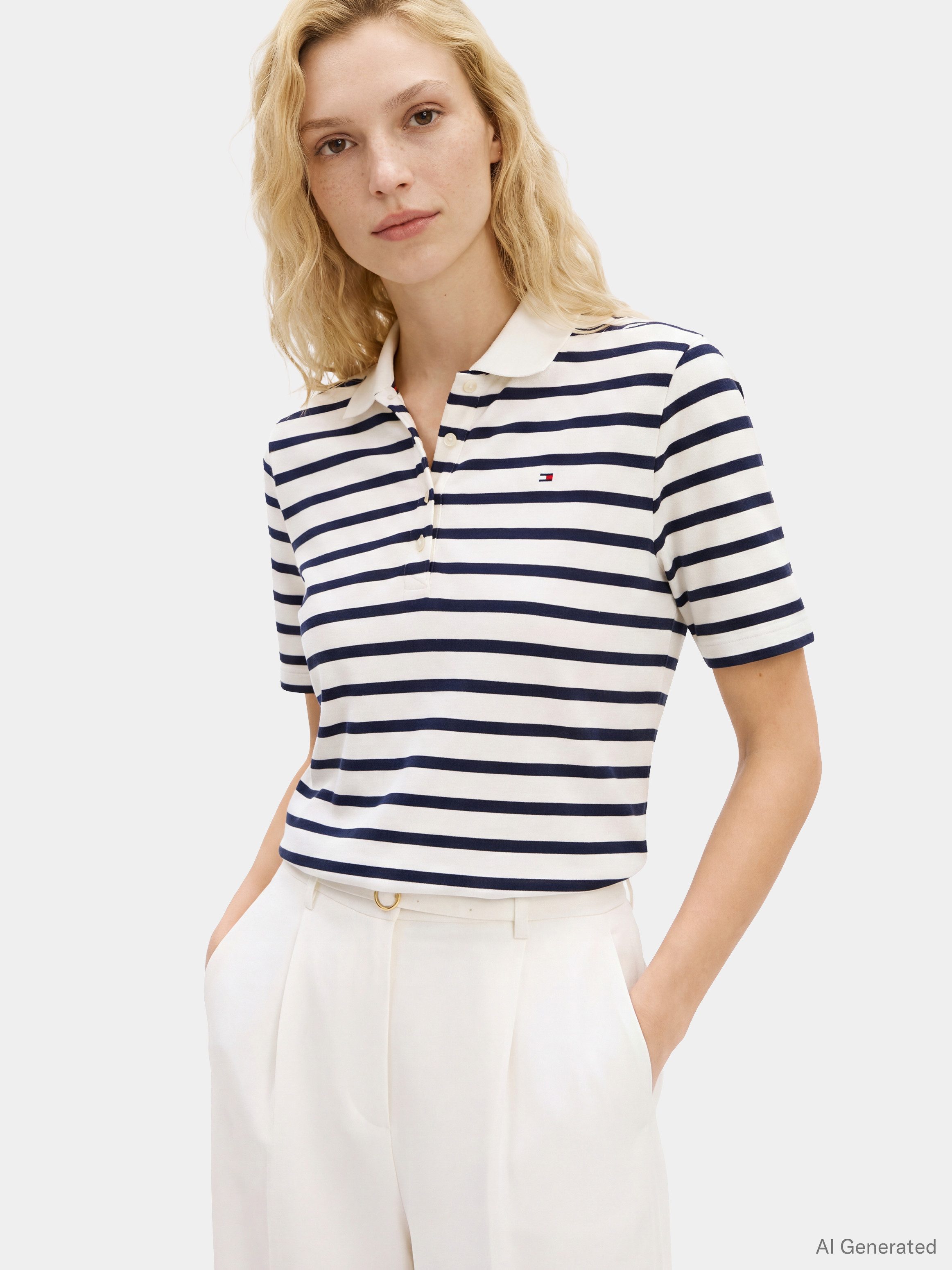 Tommy Hilfiger Poloshirt 1985 REG PIQUE POLO mit Logo-Stickerei, Seitenschlitze, Regular Fit