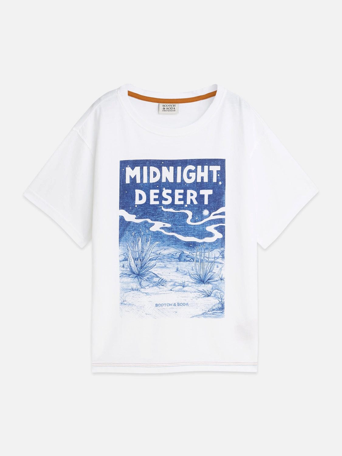 Scotch & Soda T-Shirt Scotch & Soda Kids T-Shirt „Midnight Desert“ – Bright White
