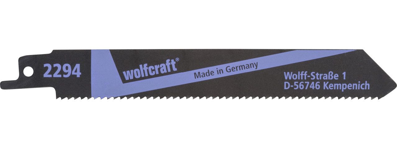 Wolfcraft Säbelsägeblatt Wolfcraft Säbelsägeblatt-Set 130 mm für Kunststoff