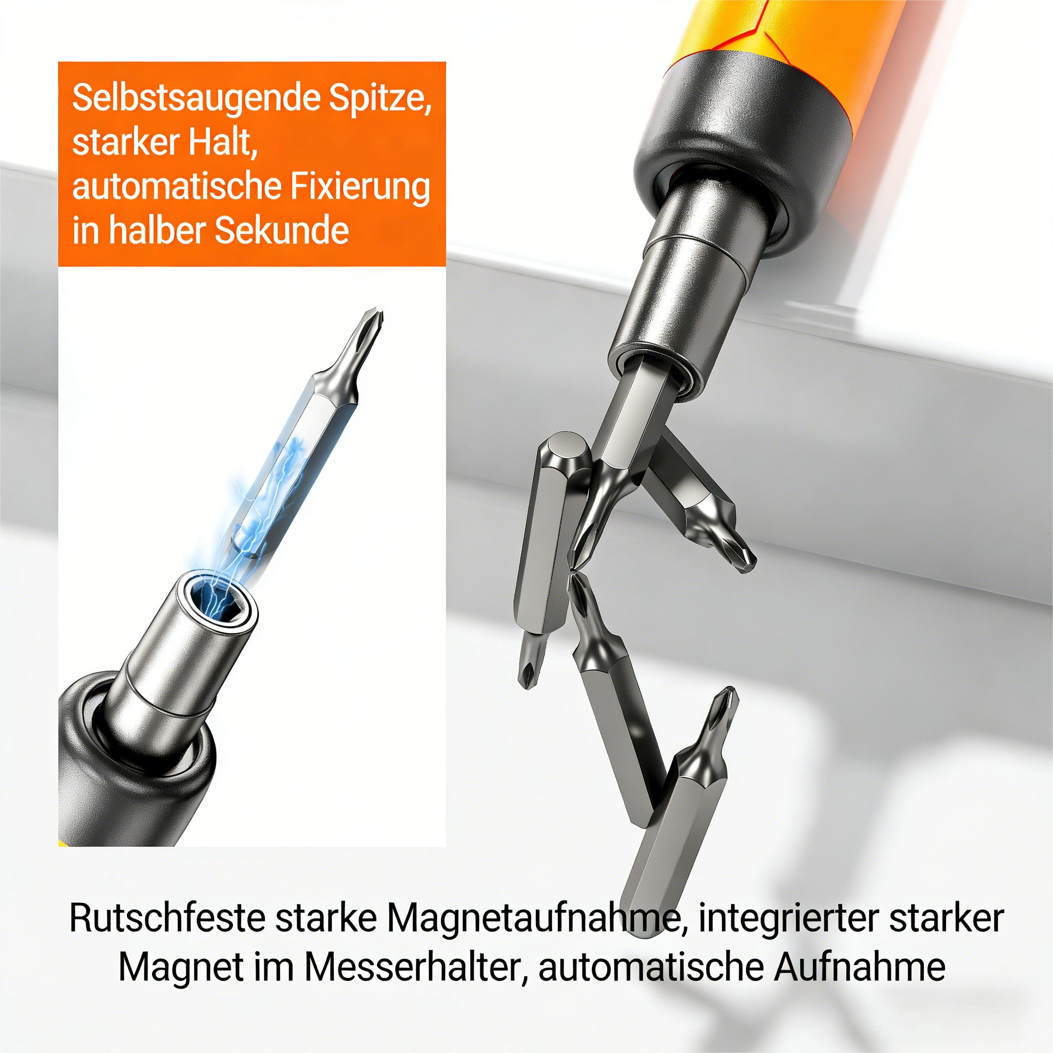 ibettertec Elektro-Schraubendreher 100-in-1 Elektro-Schraubendreher,Akku-Schrauber,Werkzeugset, (Wiederaufladbar,Tragbar/Sicher, Geeignet für Reparatur für iPho – Bild 5 von 5