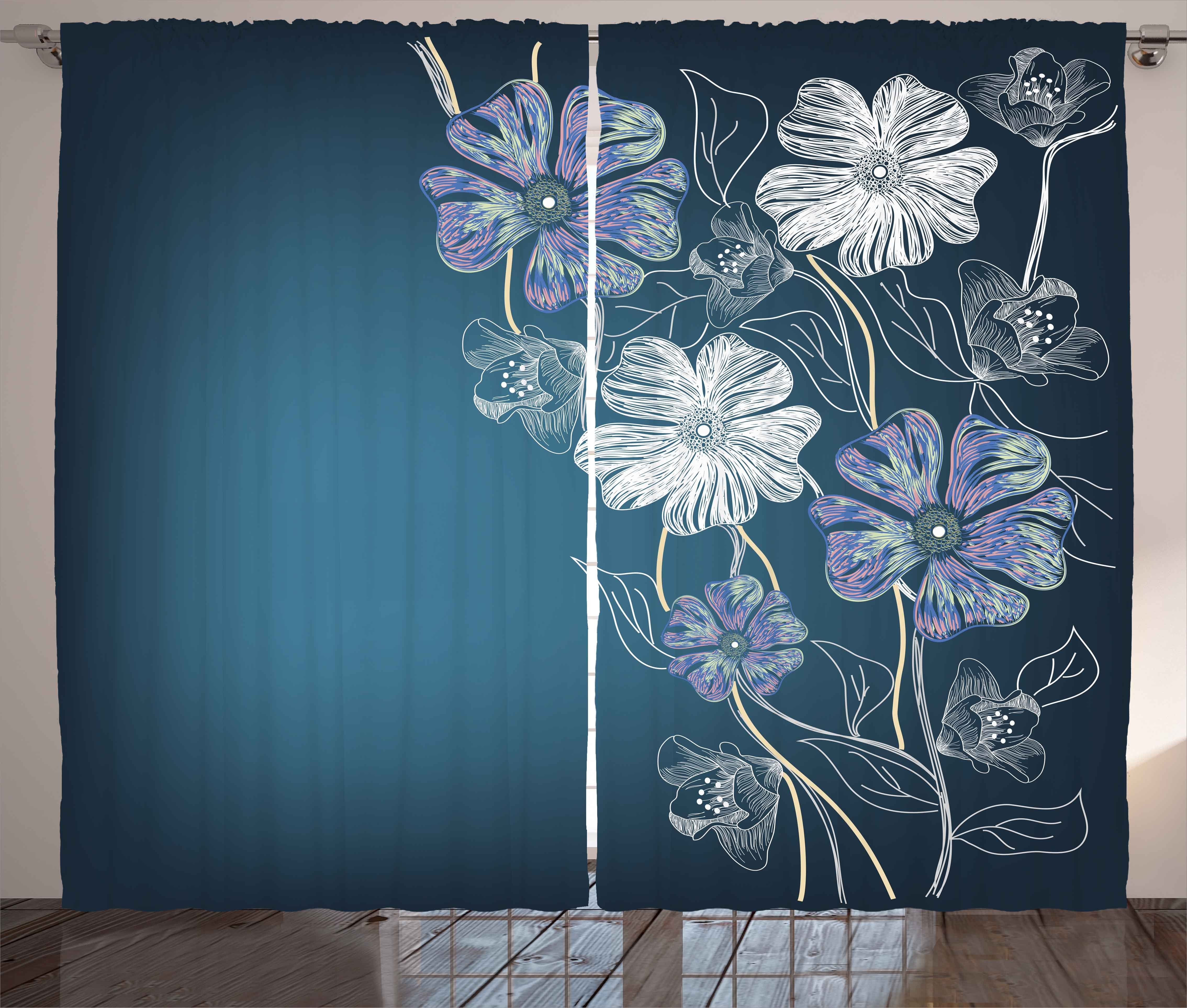 Gardine Schlafzimmer Kräuselband Vorhang mit Schlaufen und Haken, Abakuhaus, Kunst Kirschblüten-Braut Theme | Fertiggardinen