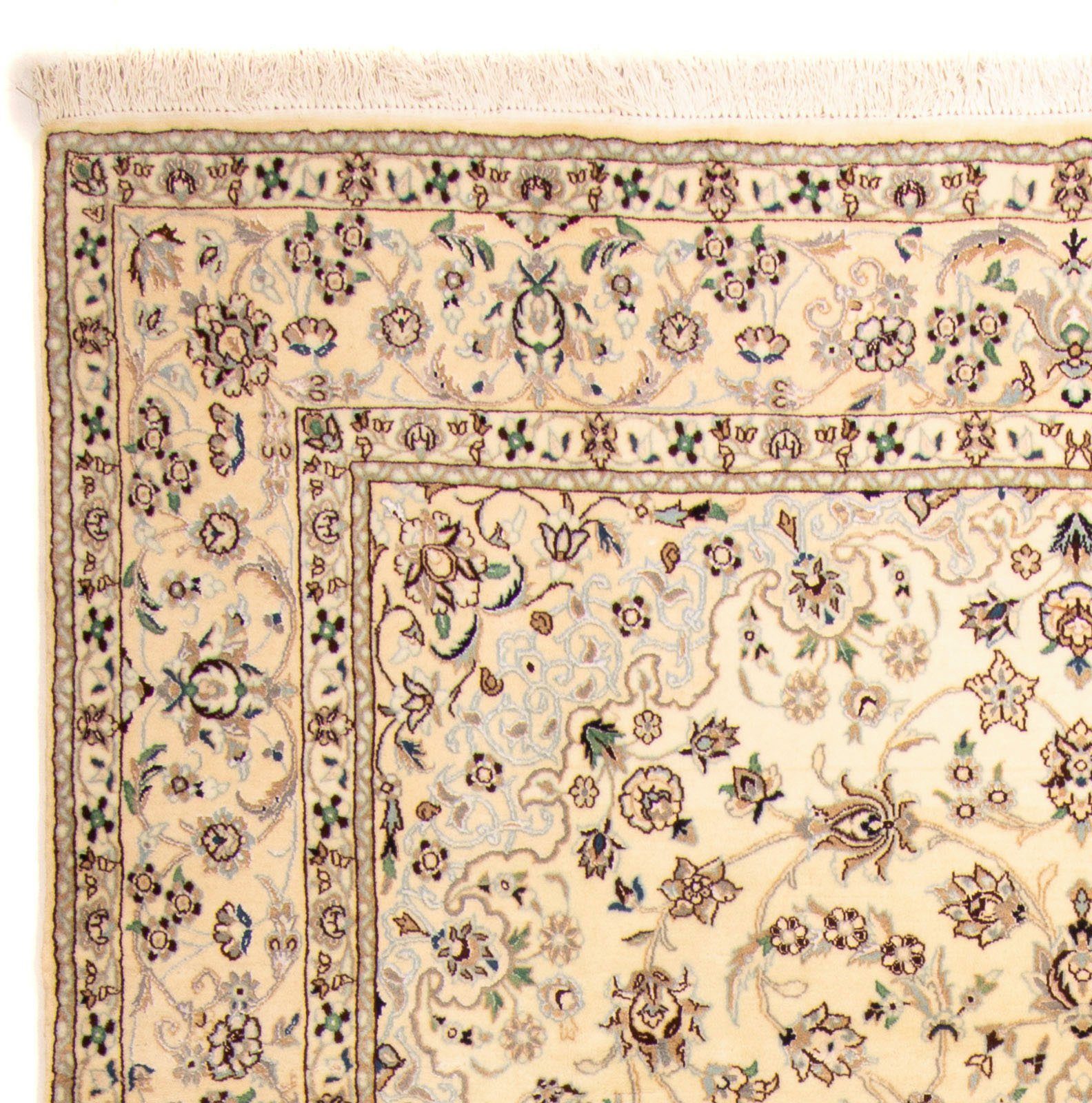 Orientteppich Perser - Nain mm, 323 morgenland, beige, rechteckig, Zertifikat Royal - 10 - - Einzelstück Wohnzimmer, Handgeknüpft, cm mit 212 Höhe: x