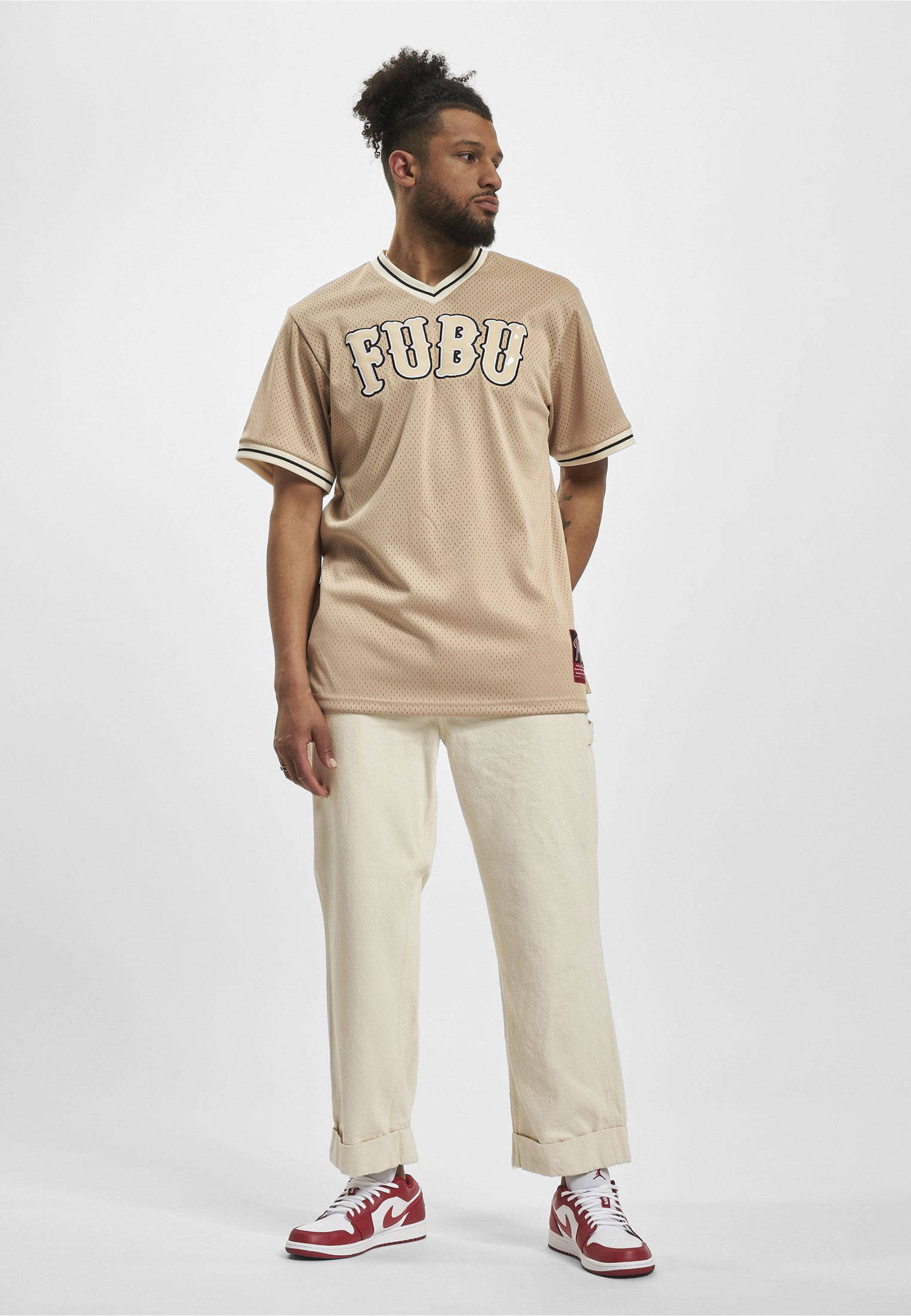 Fubu T-Shirt Fubu Herren FM231-002-1 FUBU Vintage Lacque Mesh Tee (1-tlg)