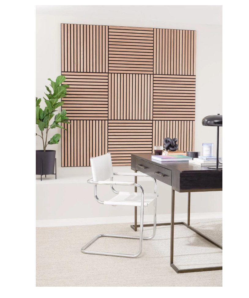 Mebano 3D Wandpaneel 6tlg. 40x40cm Akustikpaneele Wandpaneel Stilvoller Schallschutz, 1 qm, (6-tlg., 4 Platten entsprechen 1 m) einfache Montage, effektive Schalldämmung, pflegeleicht