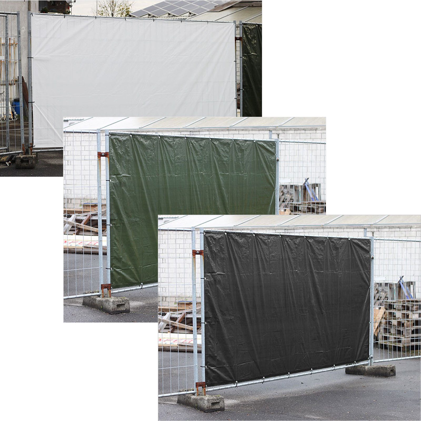 Zill Schutzplane Bauzaunplane 1,76 x 3,41 m in verschiedene Farben (Stück)