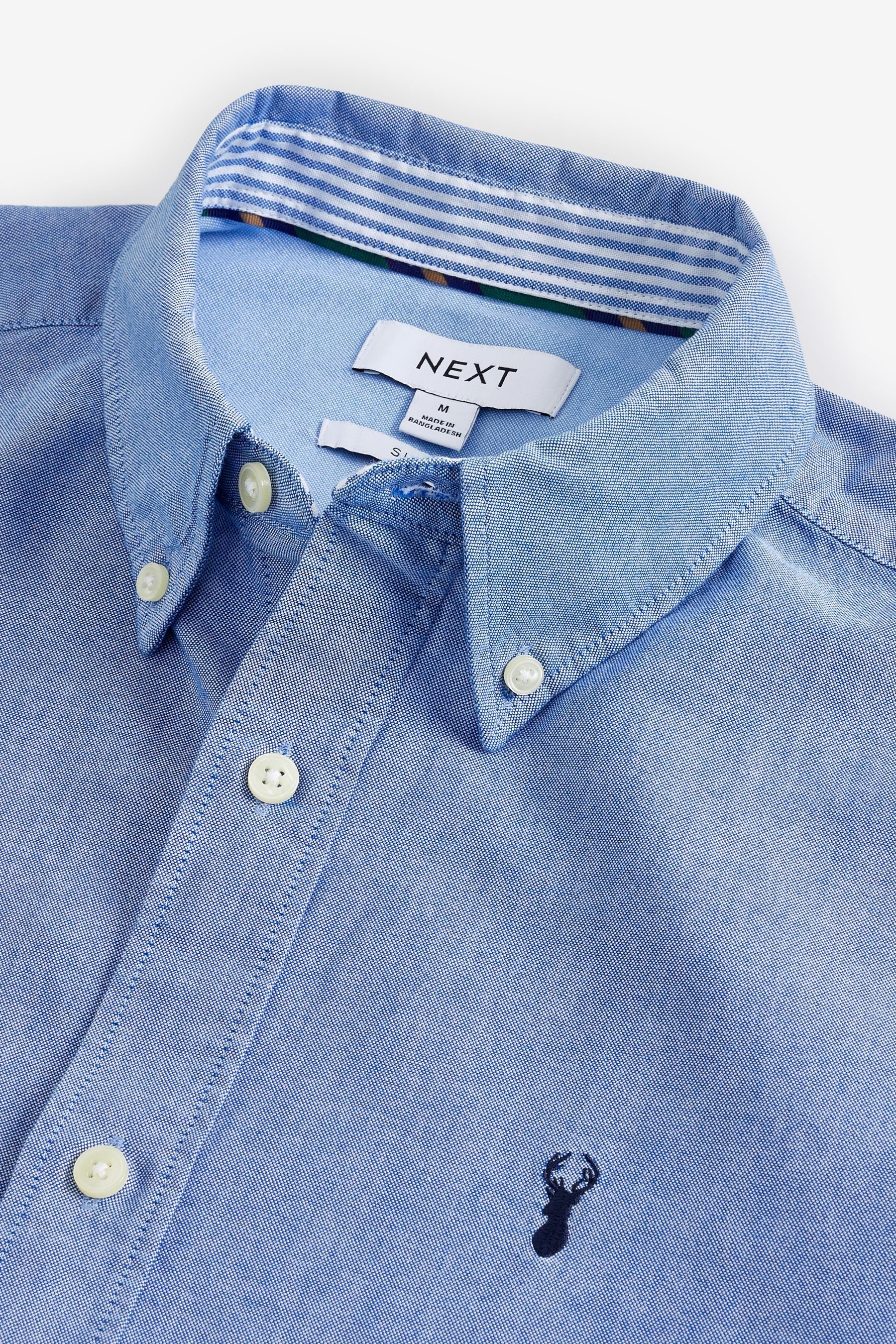 Next Kurzarmhemd Slim Fit Kurzarm-Oxfordhemd (1-tlg) günstig online kaufen