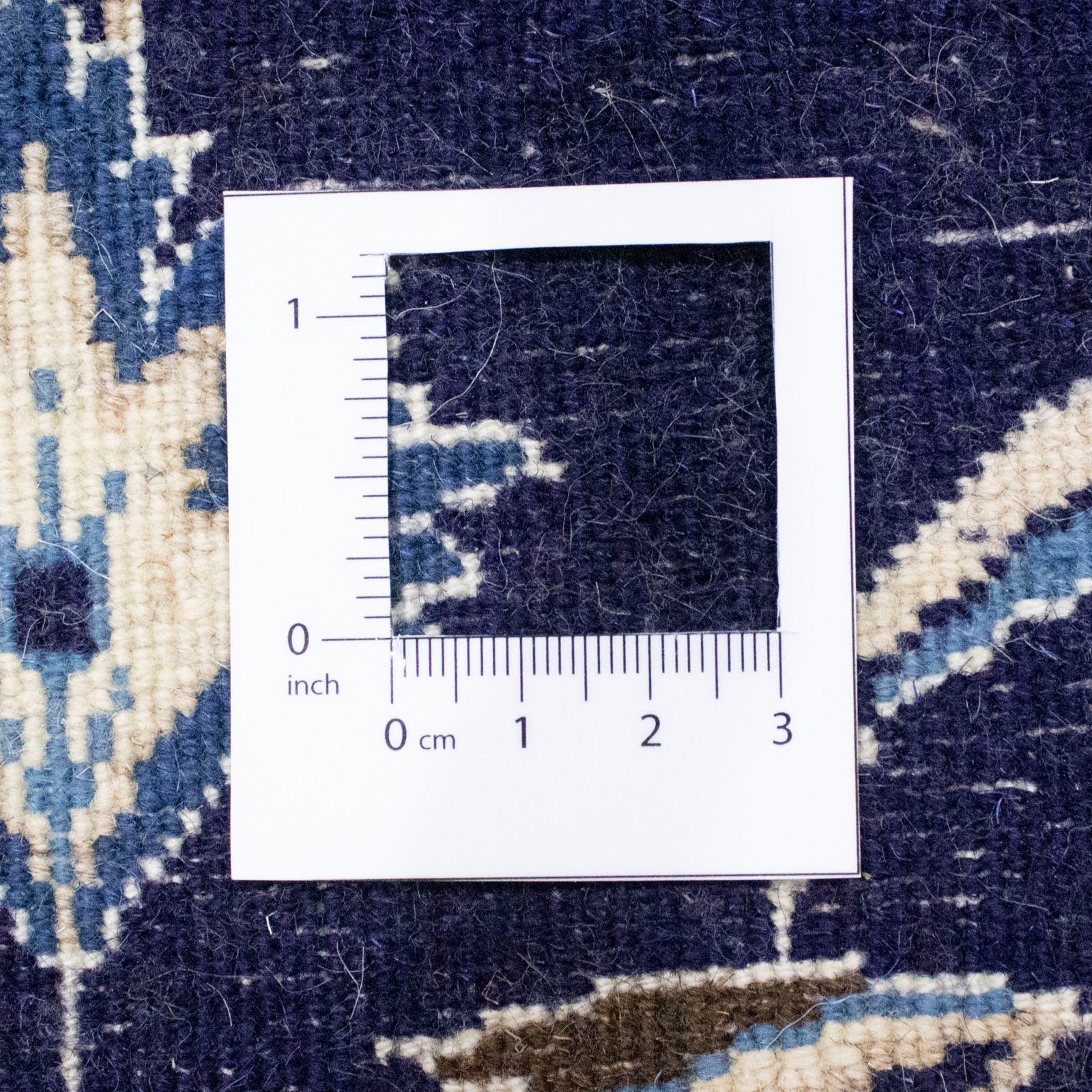 Wollteppich Nain morgenland, Höhe: mm Teppich dunkelblau, 7 handgeknüpft rechteckig, 9la