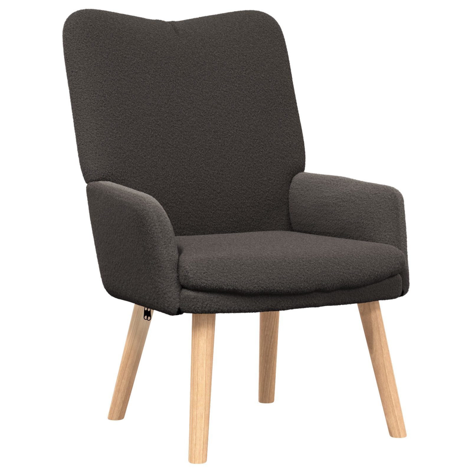 vidaXL Sessel Relaxsessel Dunkelgrau Wollähnlicher Stoff günstig online kaufen