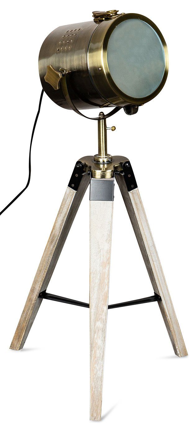 1 Retro Lampe levandeo Variante Stehlampe 64cm Hoch Stehlampe, Tischlampe Levandeo® Dreibein Leuchte