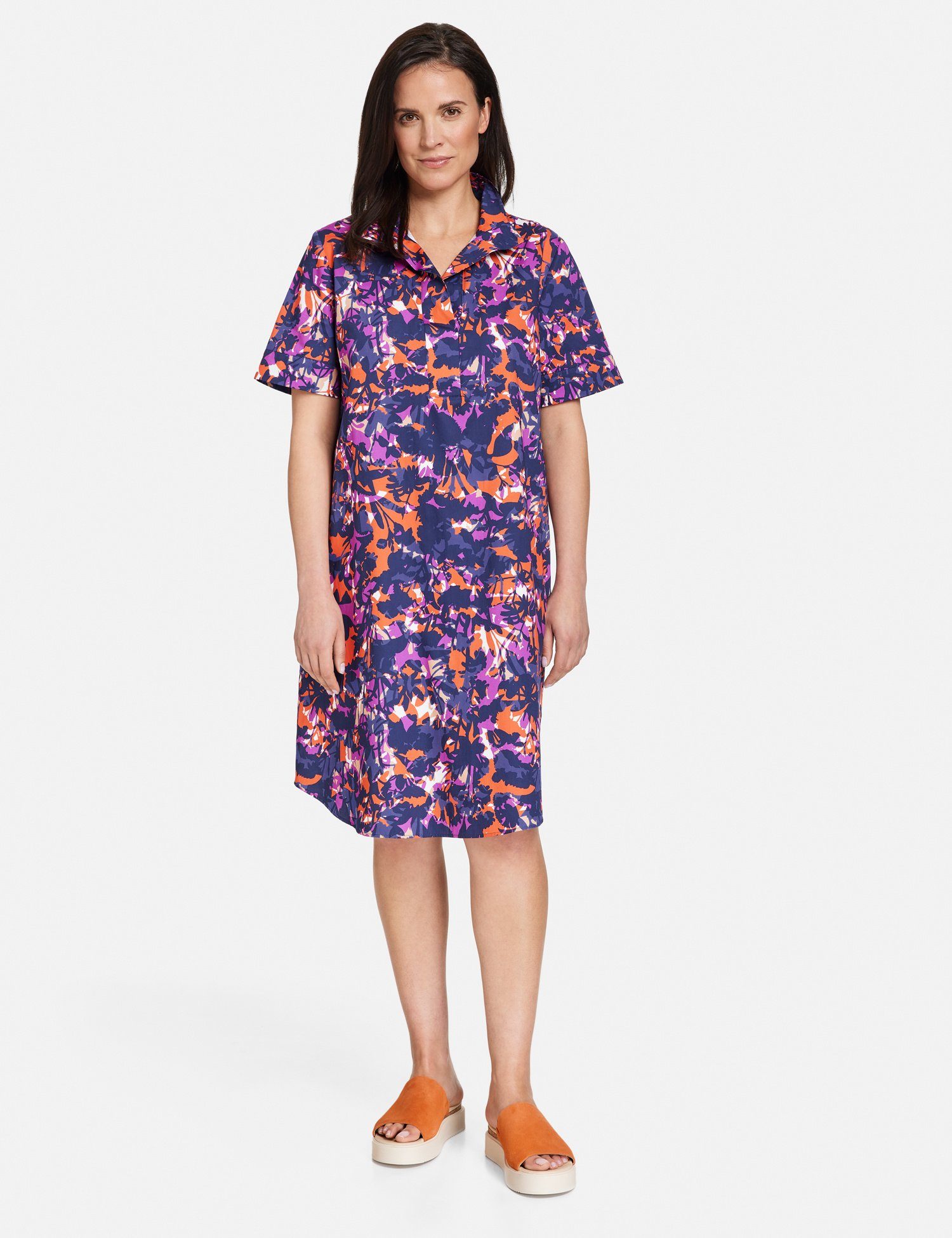 GERRY gemustertes WEBER Floral Midikleid Blusenkleid