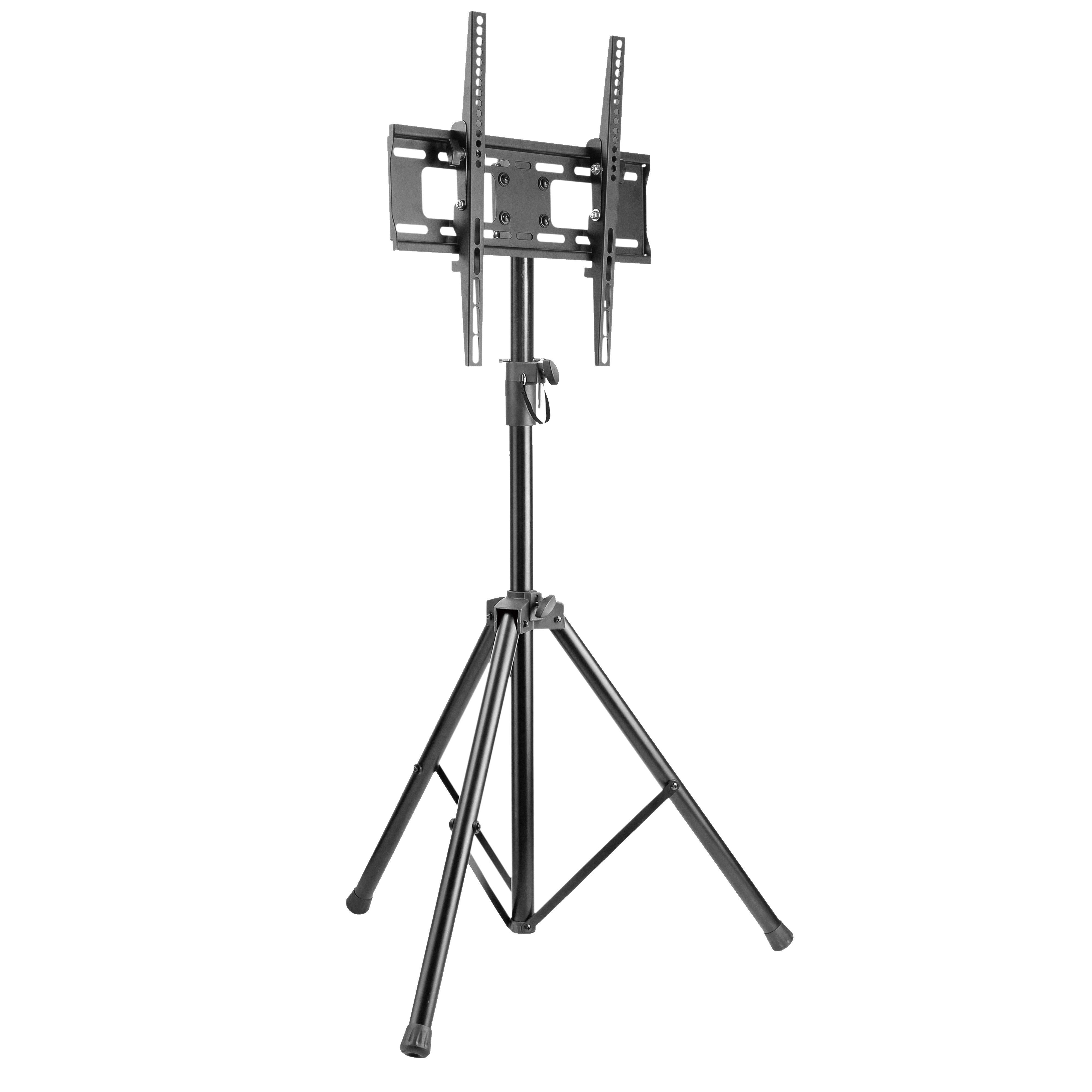 RICOO TV-Ständer Teleskop TV Stand für 32"-55" höhenverstellbar ausziehbar FS0844, (bis 55 Zoll, bis VESA 400x400, 1-tlg., 35 kg Belastbarkeit, für 81-140 cm (32"-55) Bildschirm-Diagonale, TV Standfuß Fernseher Stativ ausziehbar höhenverstellbar neigbar)