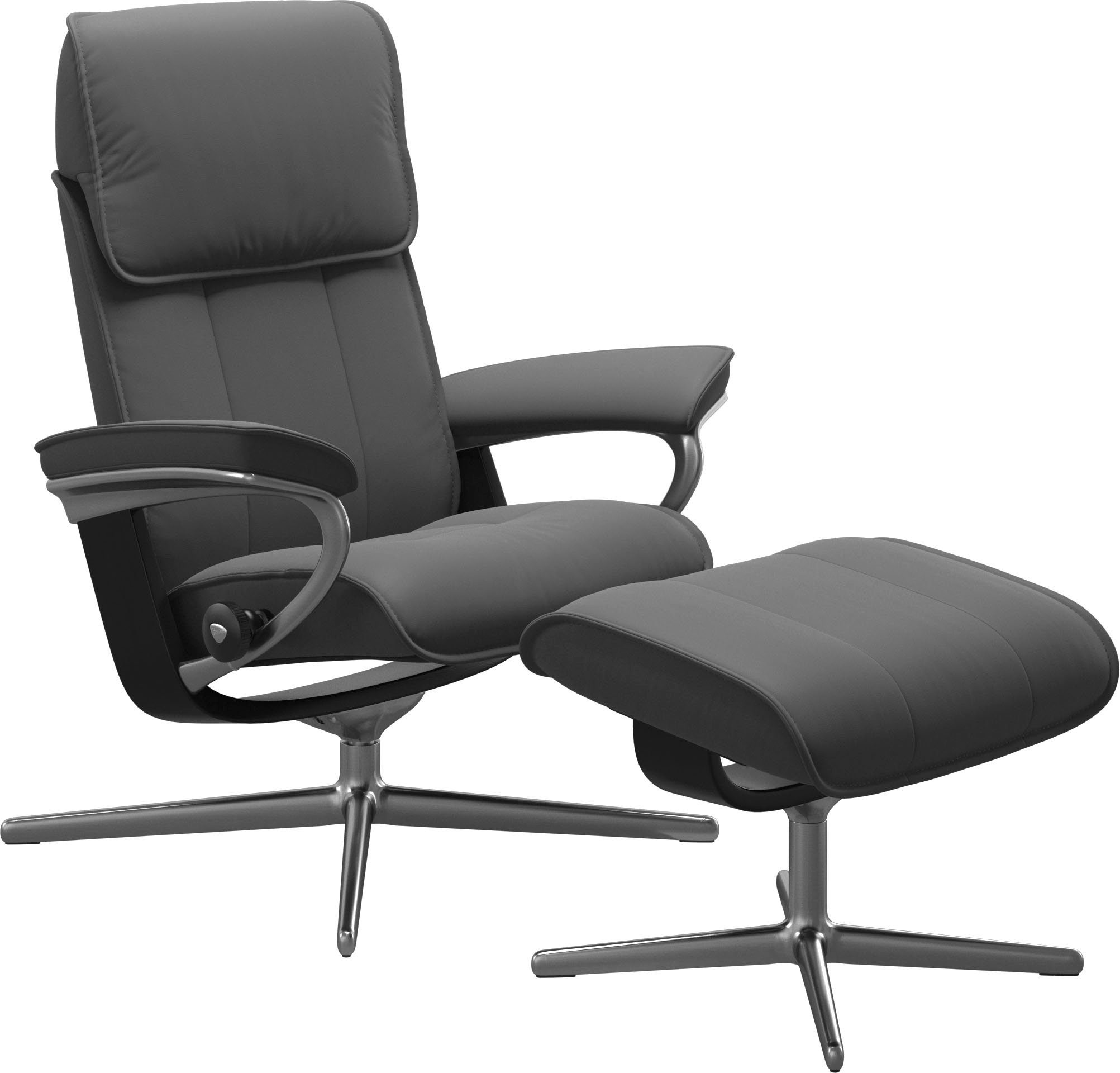 Stressless® Relaxsessel Admiral, mit Cross Base, Размер M & L, Holzakzent Schwarz