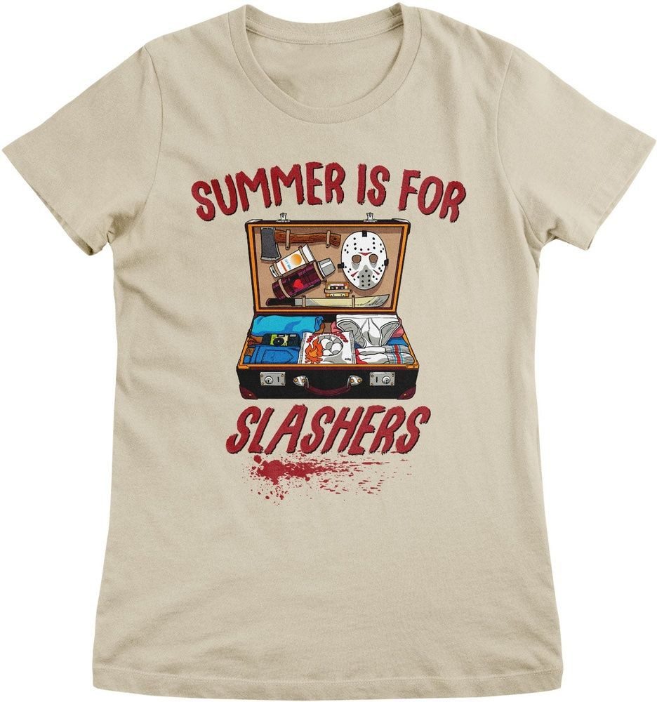 Friday the 13th T-Shirt Summer Is For Slashers Girly Tee