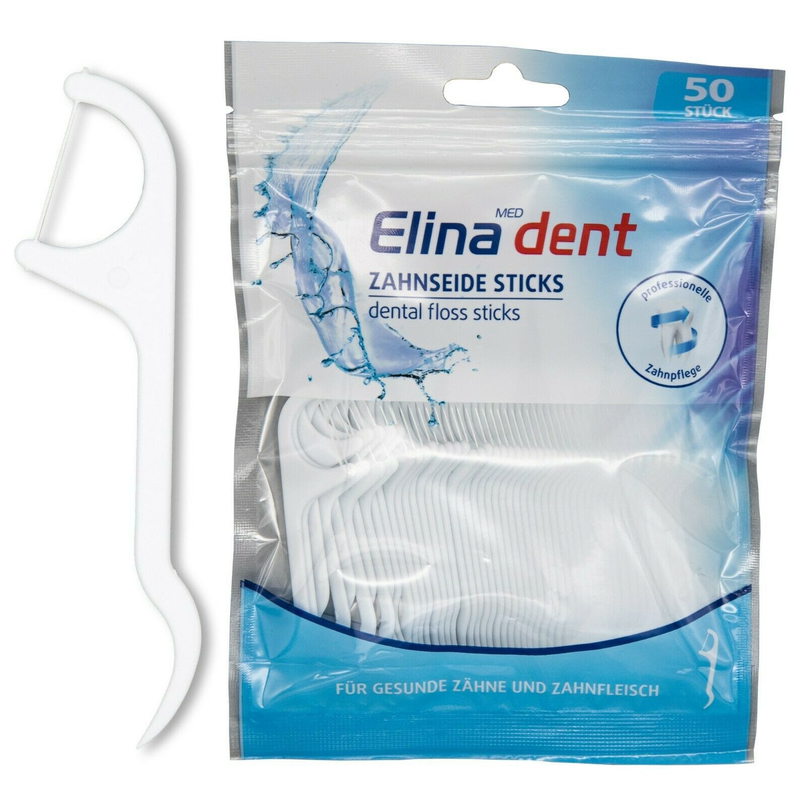 Osma Zahnstocherspender 100x Zahnseide Sticks Зубные щетки Zahnseide, (100-tlg), Zahnreinigung mit Zahnstocher, Pflege