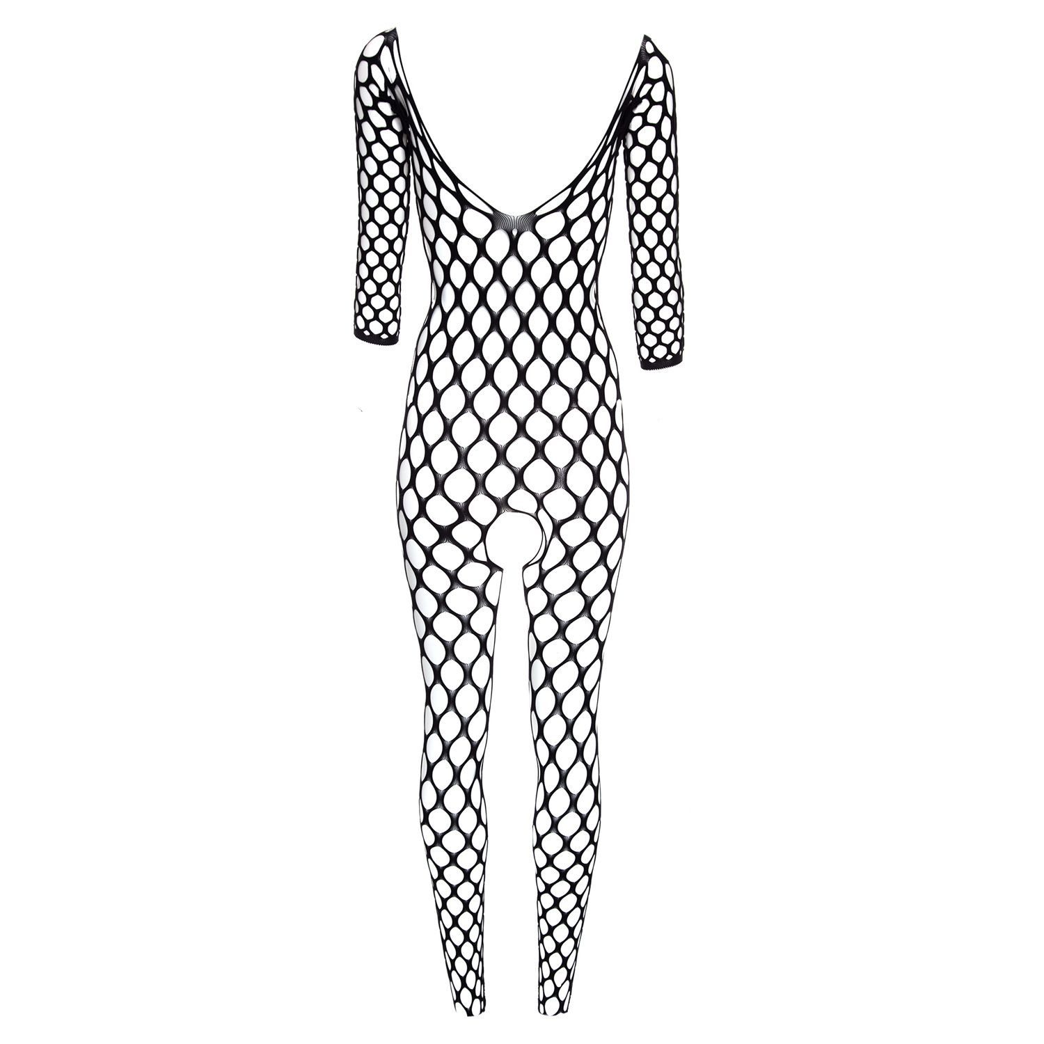 CHRISTINE LE DUC Body Netz-Catsuit - Schwarz – Bild 4 von 5