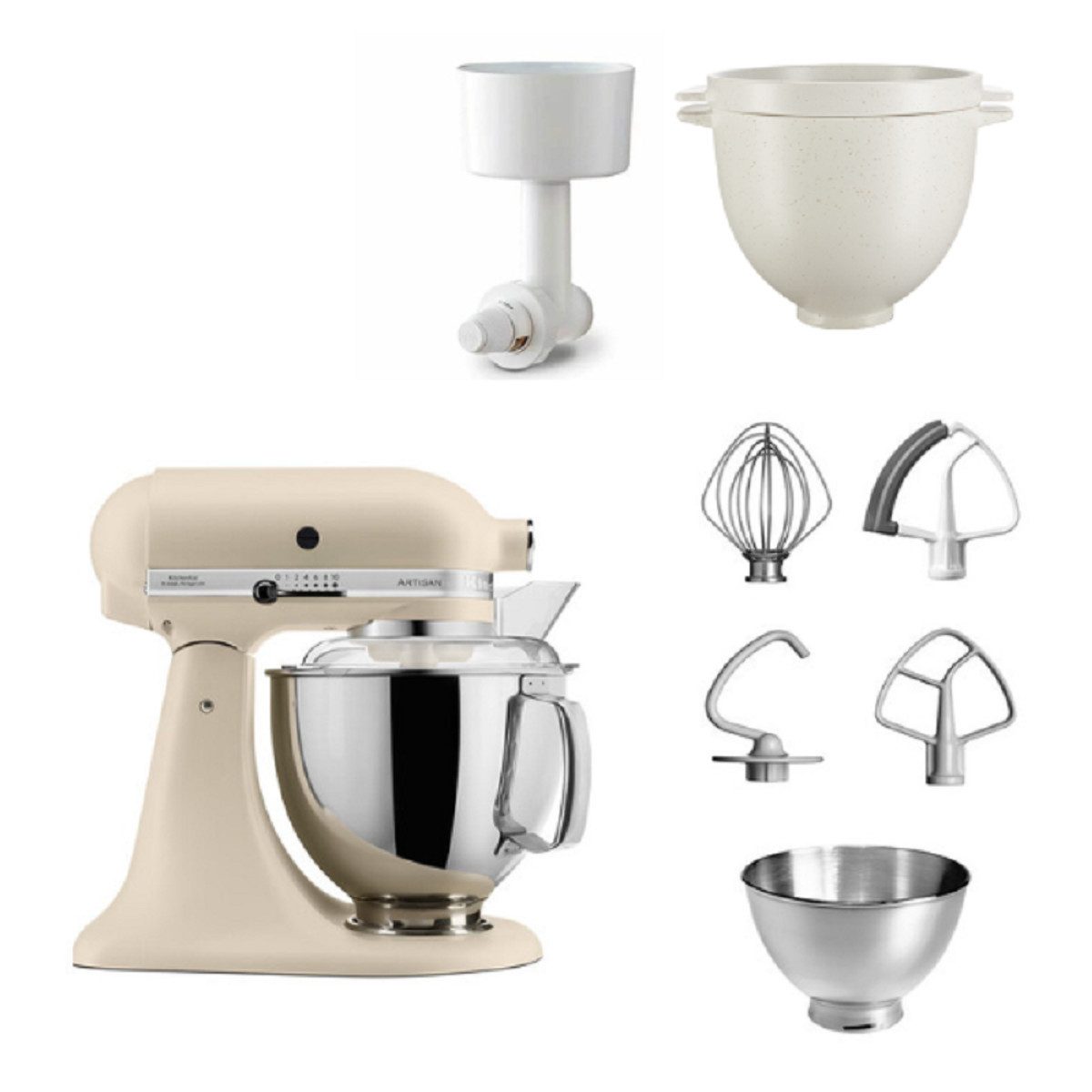 KitchenAid Küchenmaschine KitchenAid 4,8 L 5KSM175 Kuechenmaschine Breadlover Set